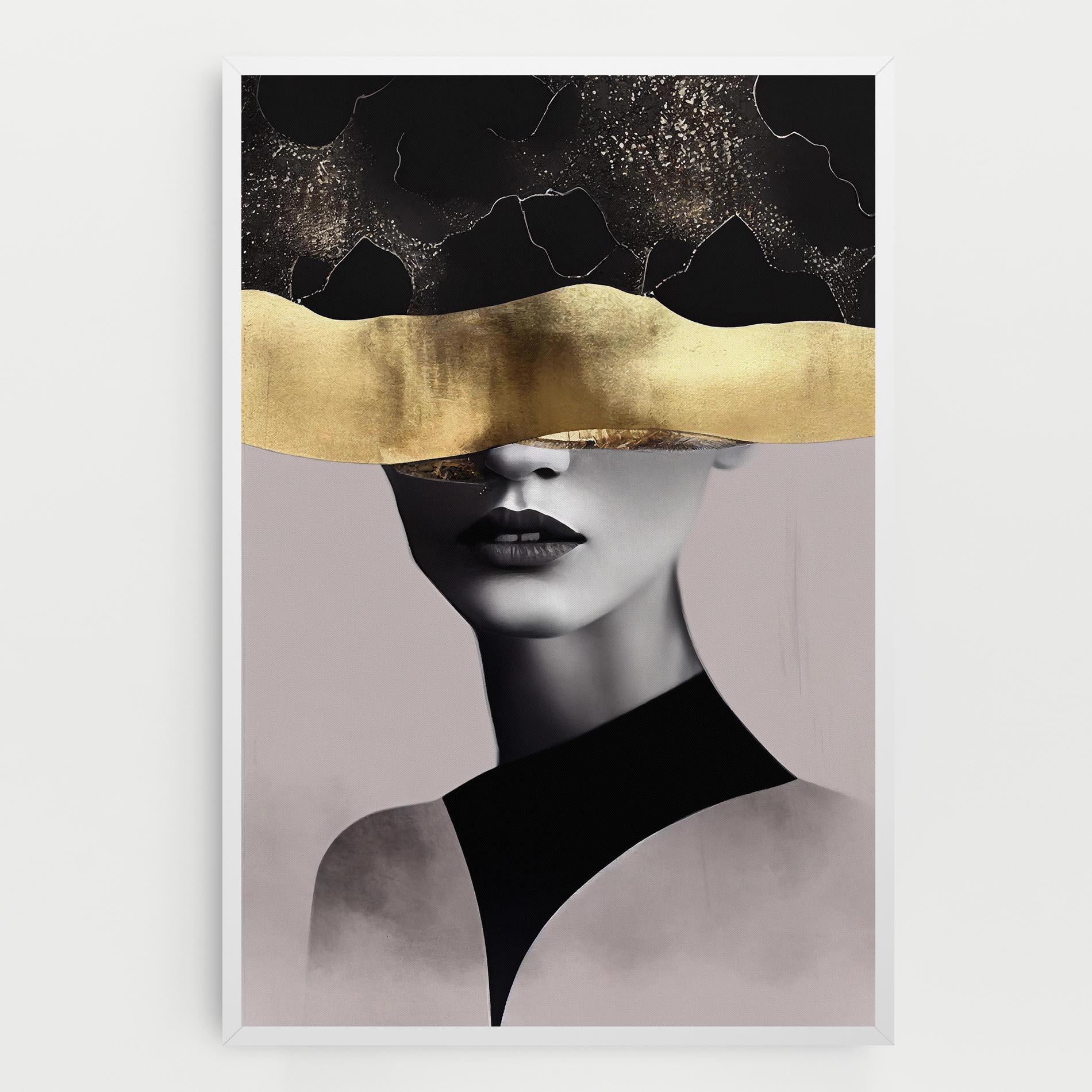 Obraz na Płótnie Grey Lips mockup 0