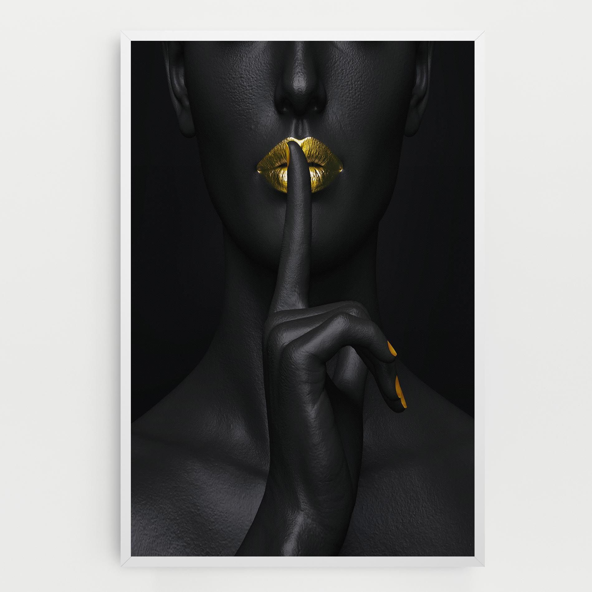 Silence Lips Portrait mockup 0