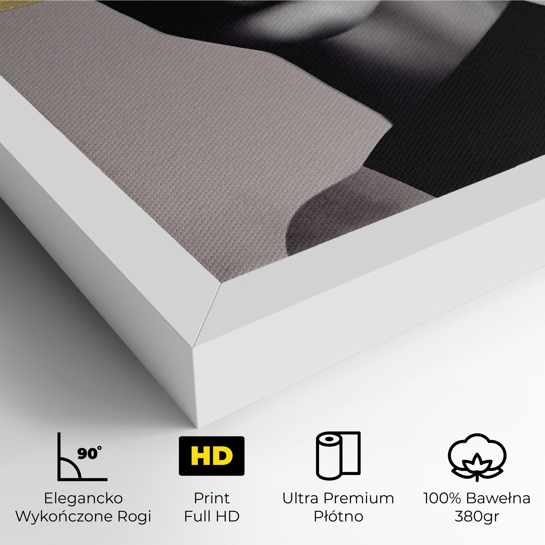 Obraz na Płótnie Grey Lips mockup 4