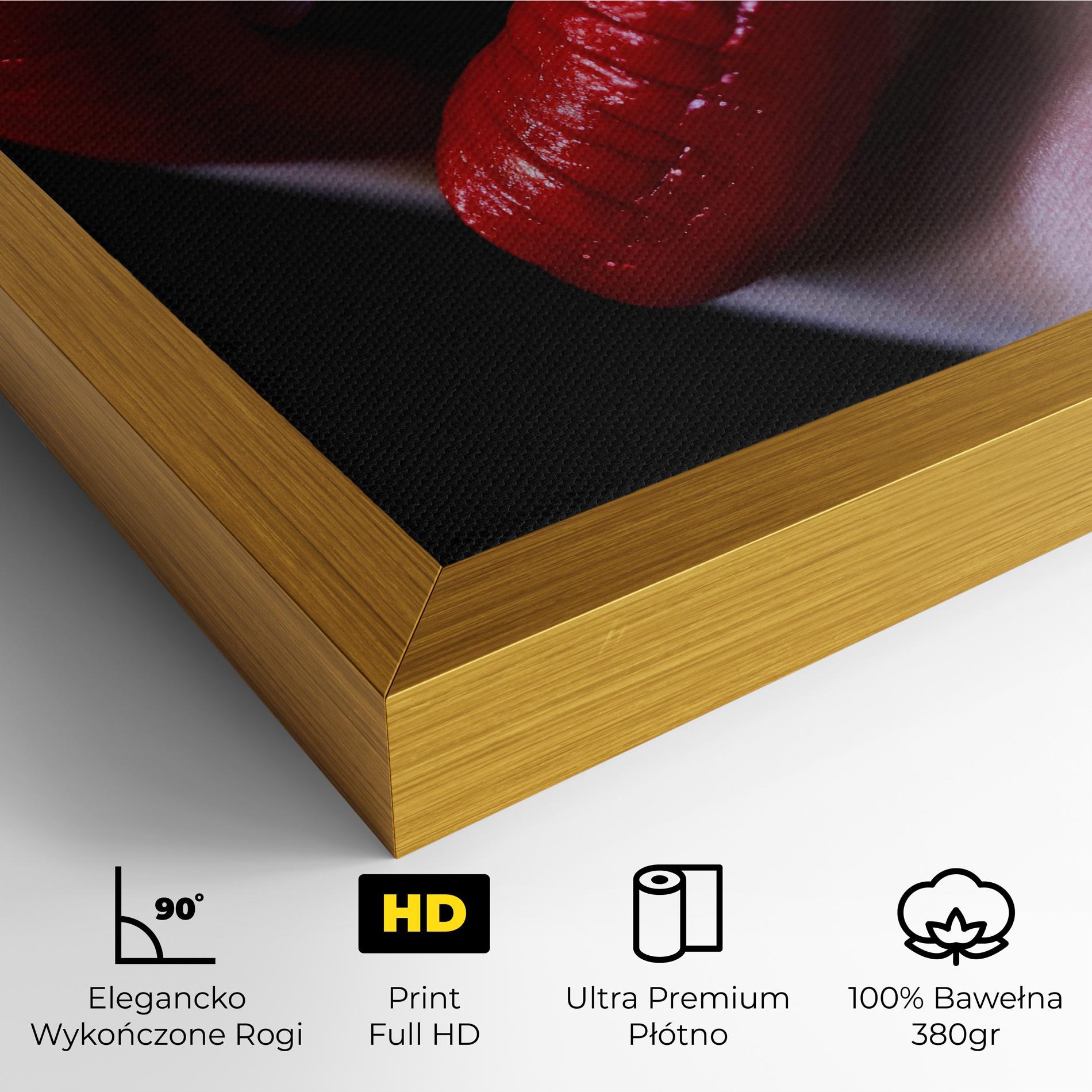 Obraz na Płótnie Close Up Woman mockup 4