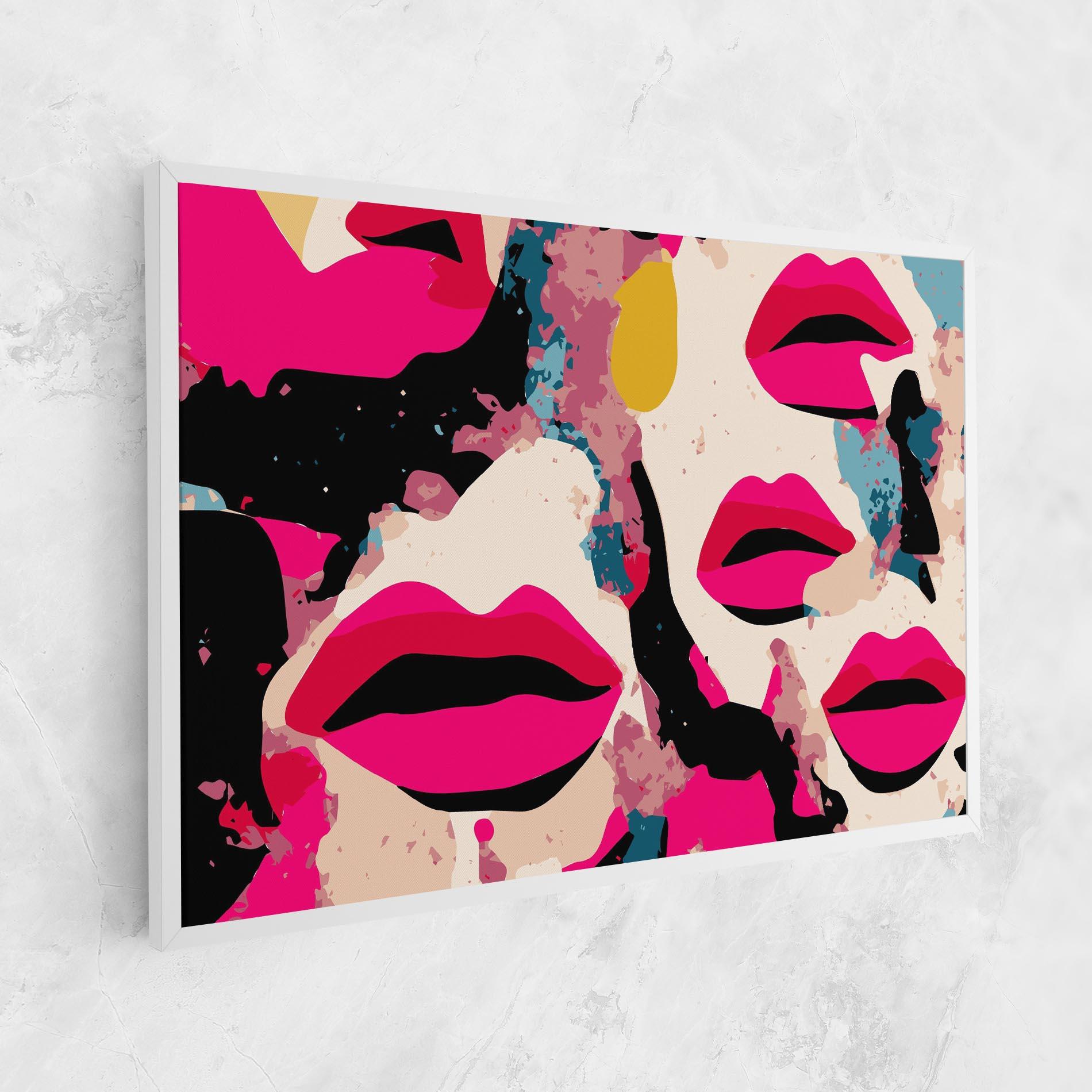 Obraz na Płótnie Pink Lips mockup 1