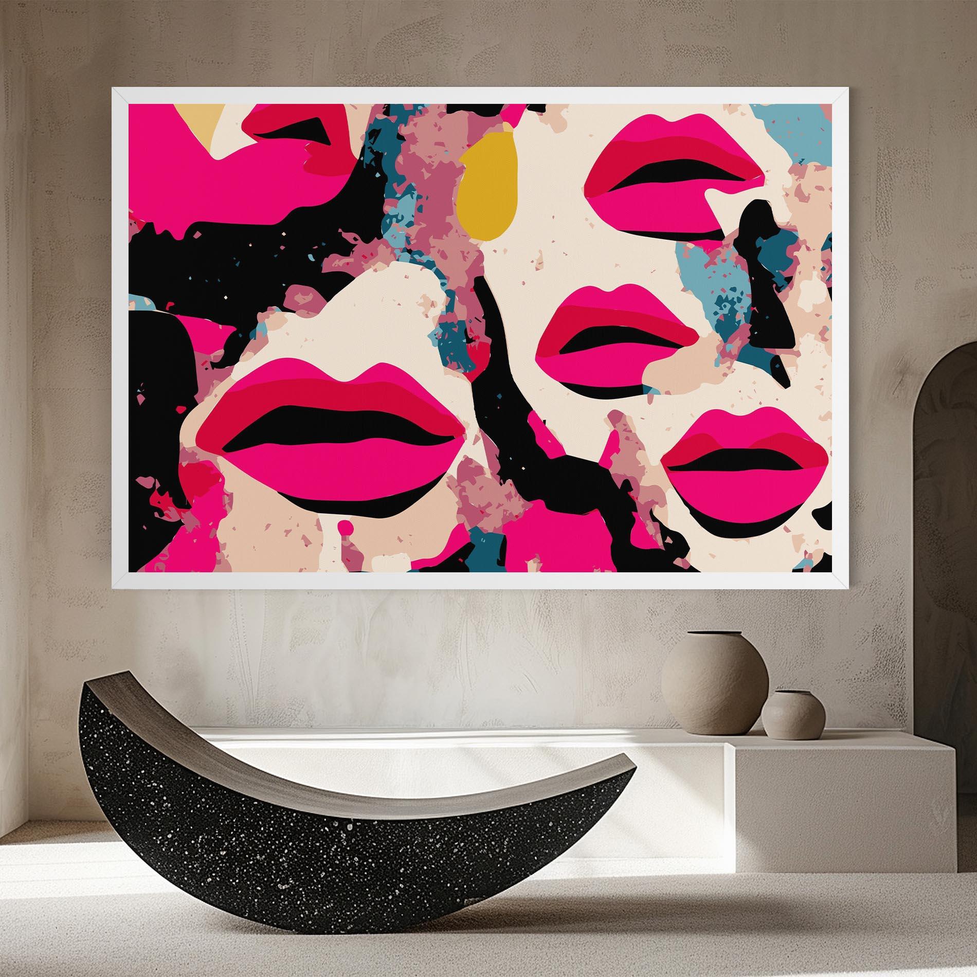 Obraz na Płótnie Pink Lips mockup 8