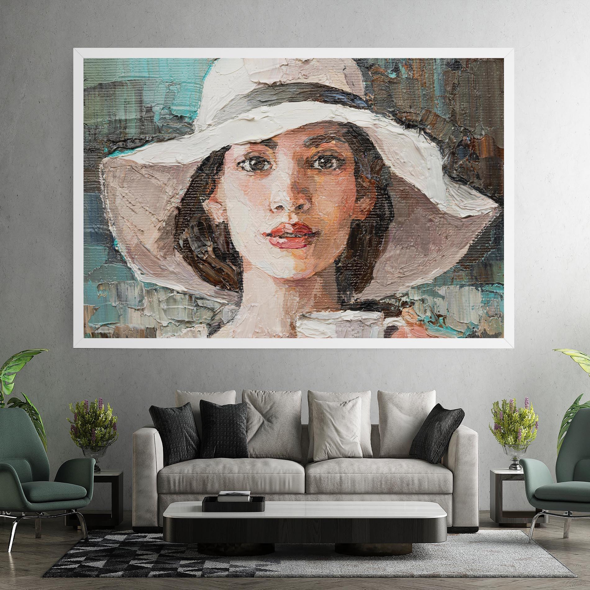 Obraz na Płótnie White Lady mockup 7