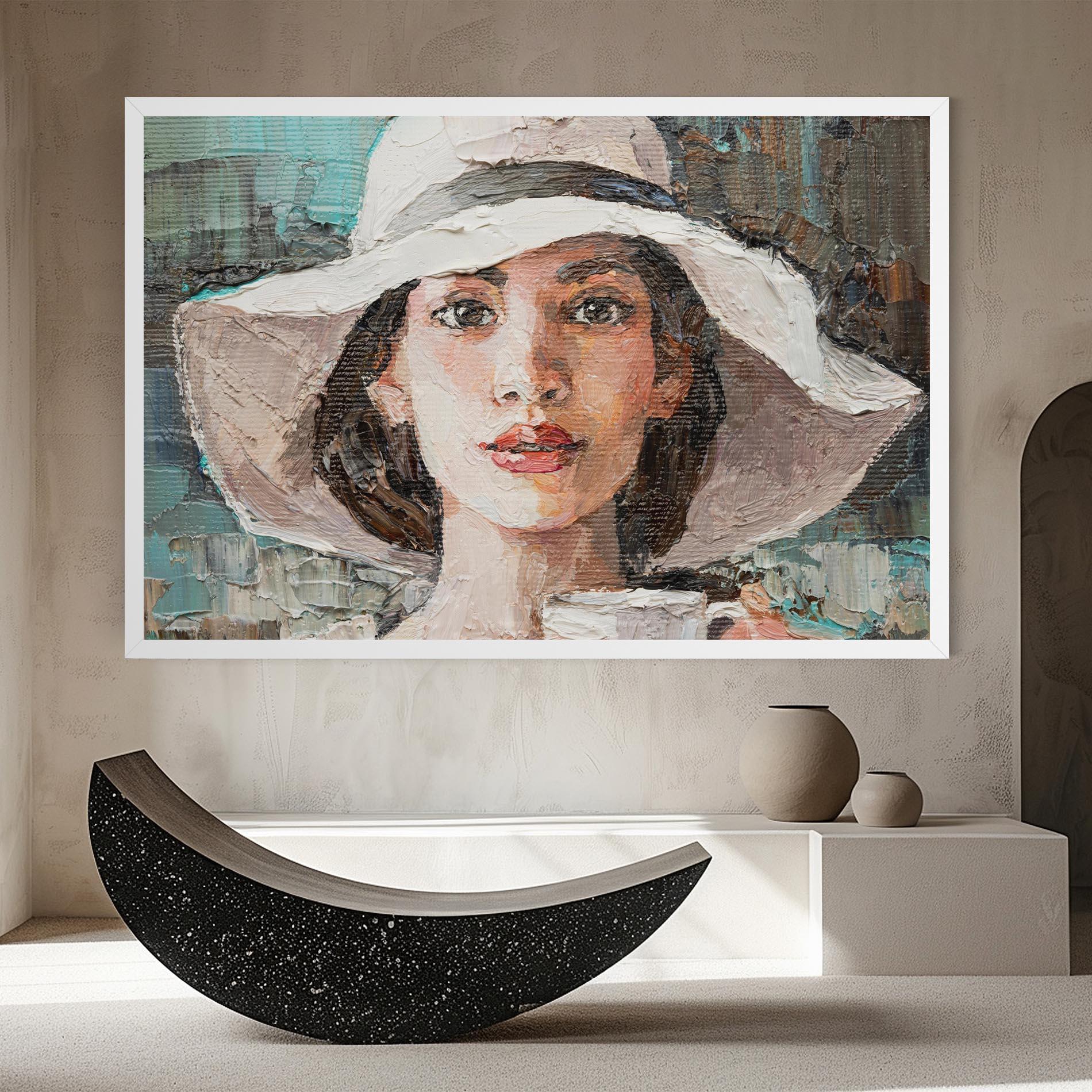 Obraz na Płótnie White Lady mockup 8