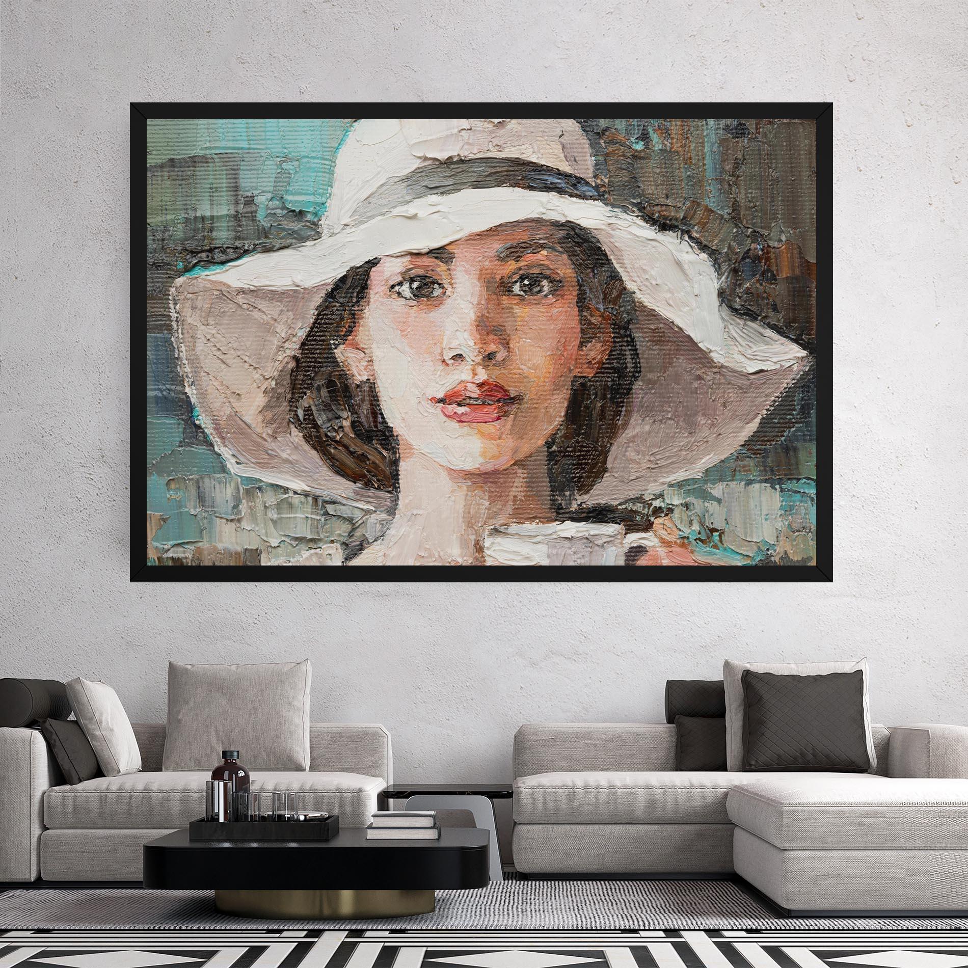 Obraz na Płótnie White Lady mockup 2