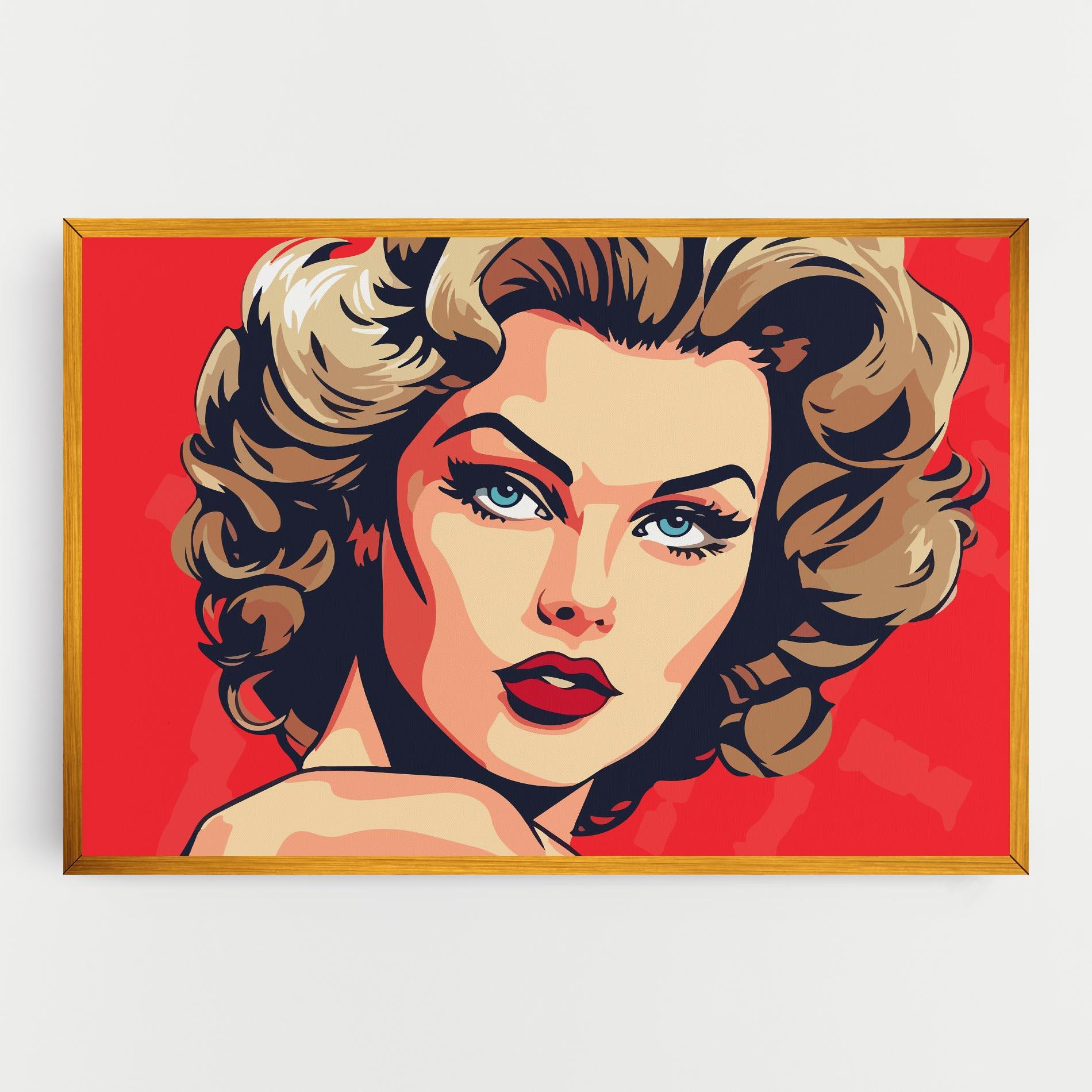 Obraz na Płótnie Blue Eyes Portrait mockup 0