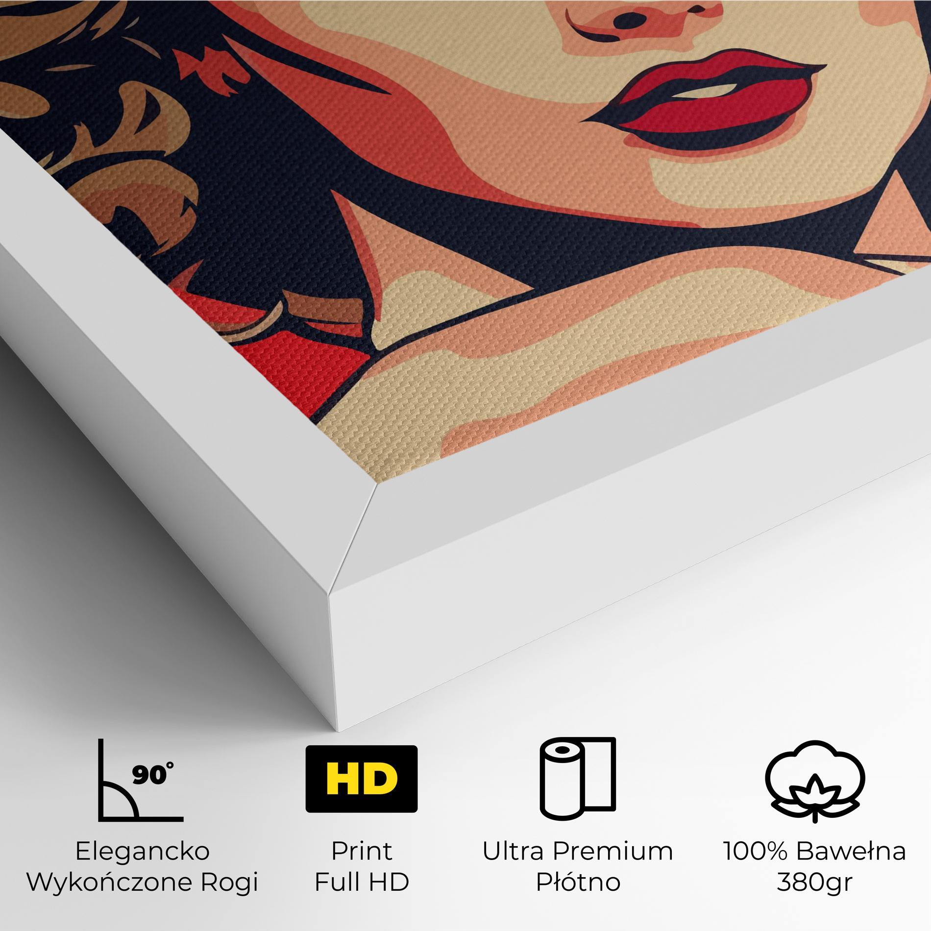 Obraz na Płótnie Blue Eyes Portrait mockup 4