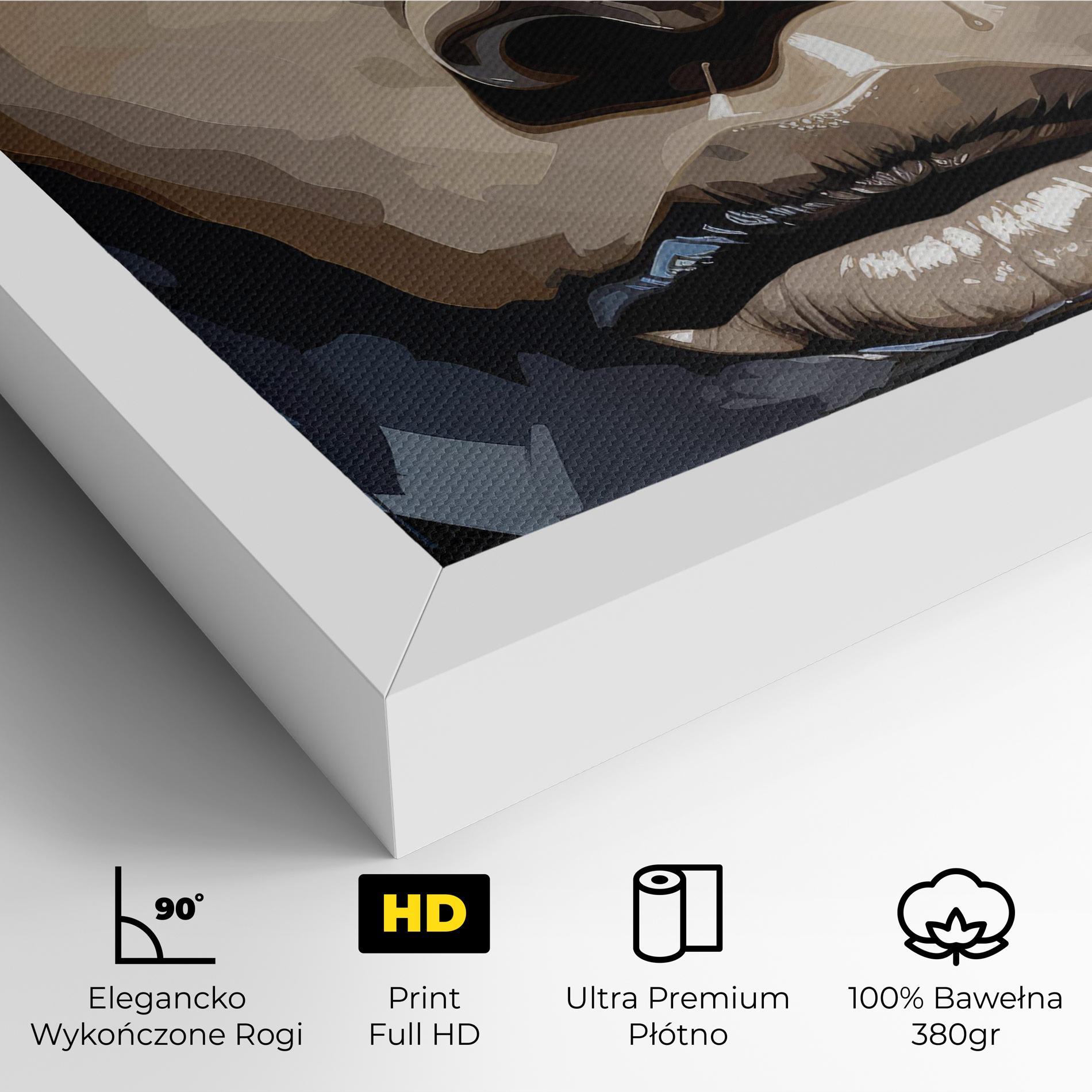 Obraz na Płótnie Pretty Girl Portrait mockup 4