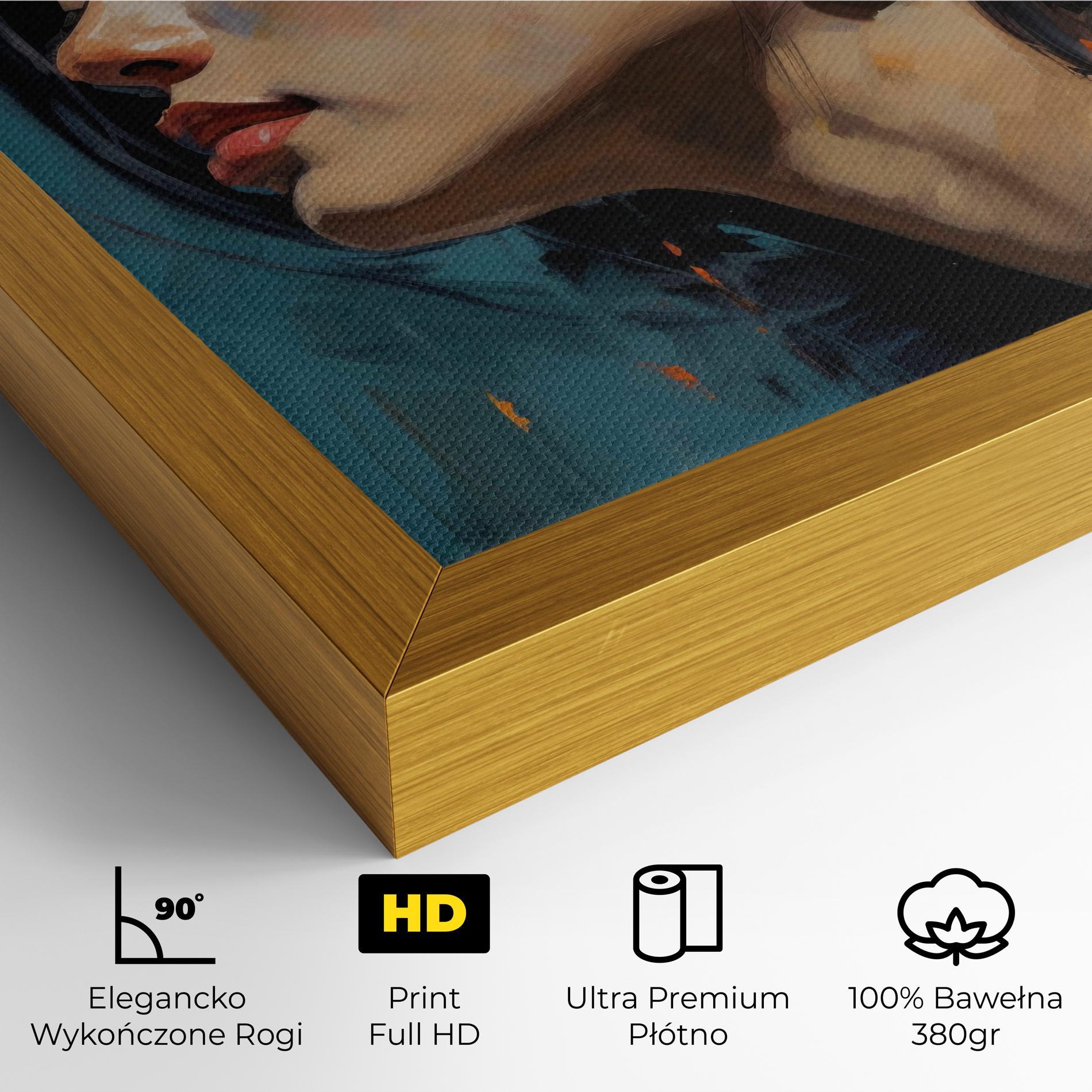 Obraz na Płótnie Acrylic Asian Portrait mockup 4