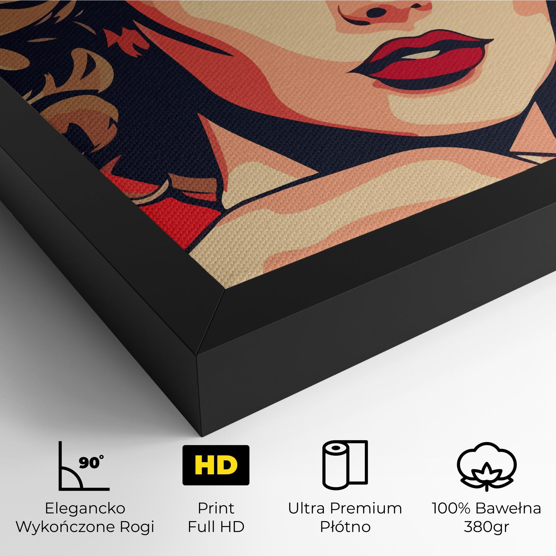 Obraz na Płótnie Blue Eyes Portrait mockup 4