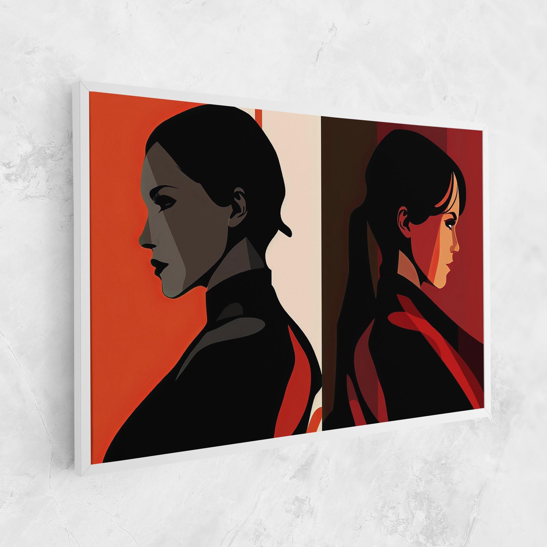 Obraz na Płótnie Graphical Portrait mockup 1