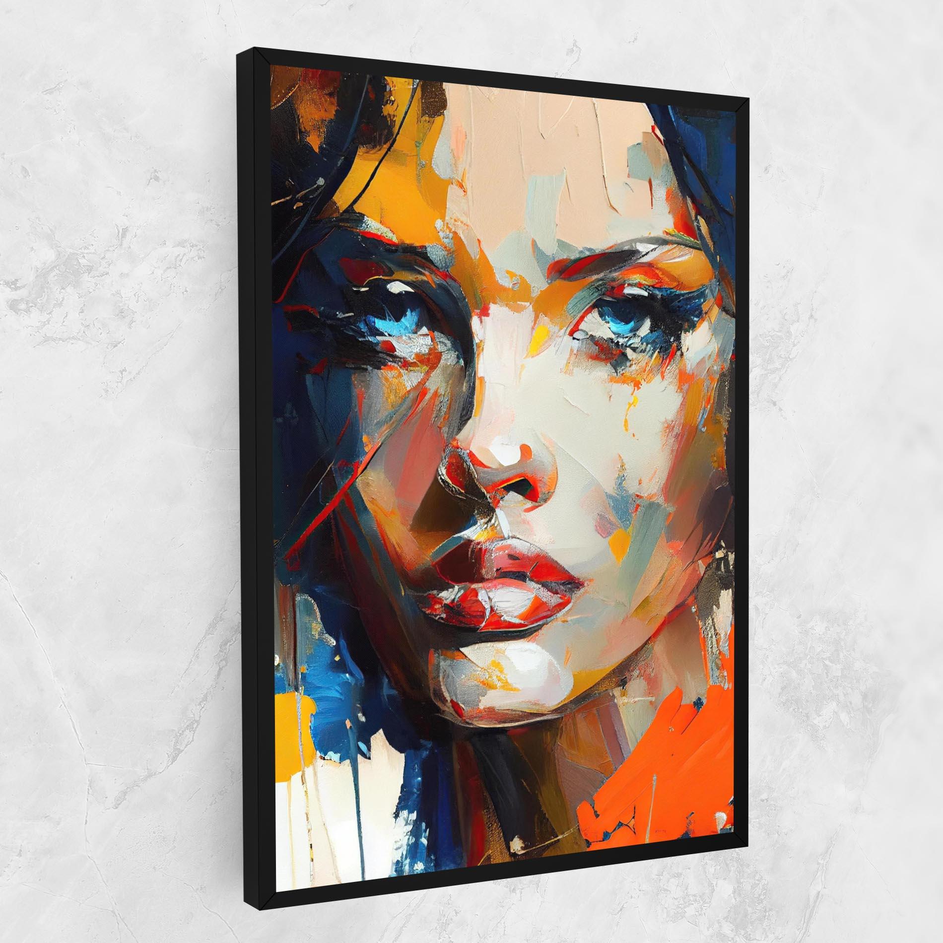 Obraz na Płótnie Beautiful Brunette Woman mockup 1