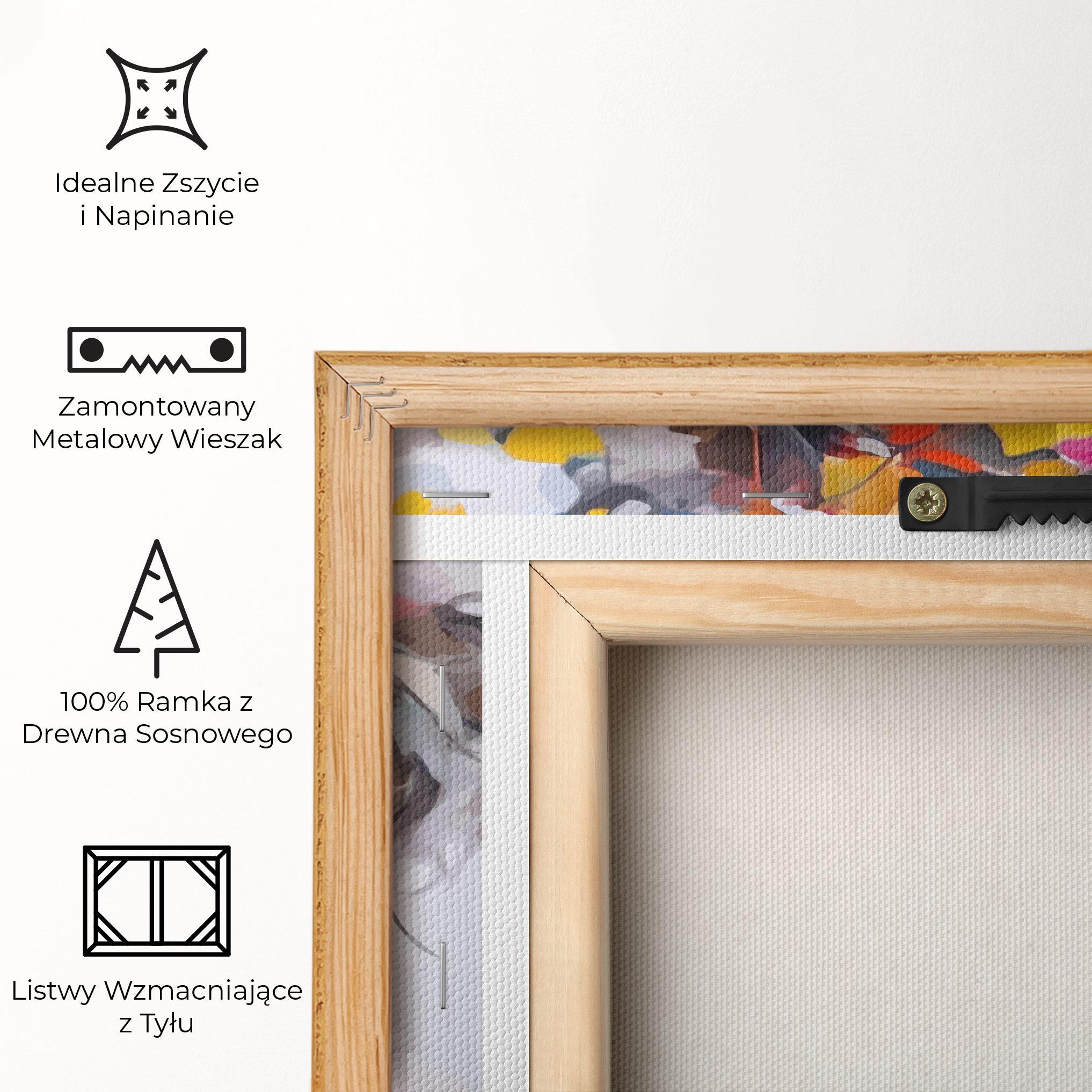 Obraz na Płótnie Colorful Hair Portrait mockup 5