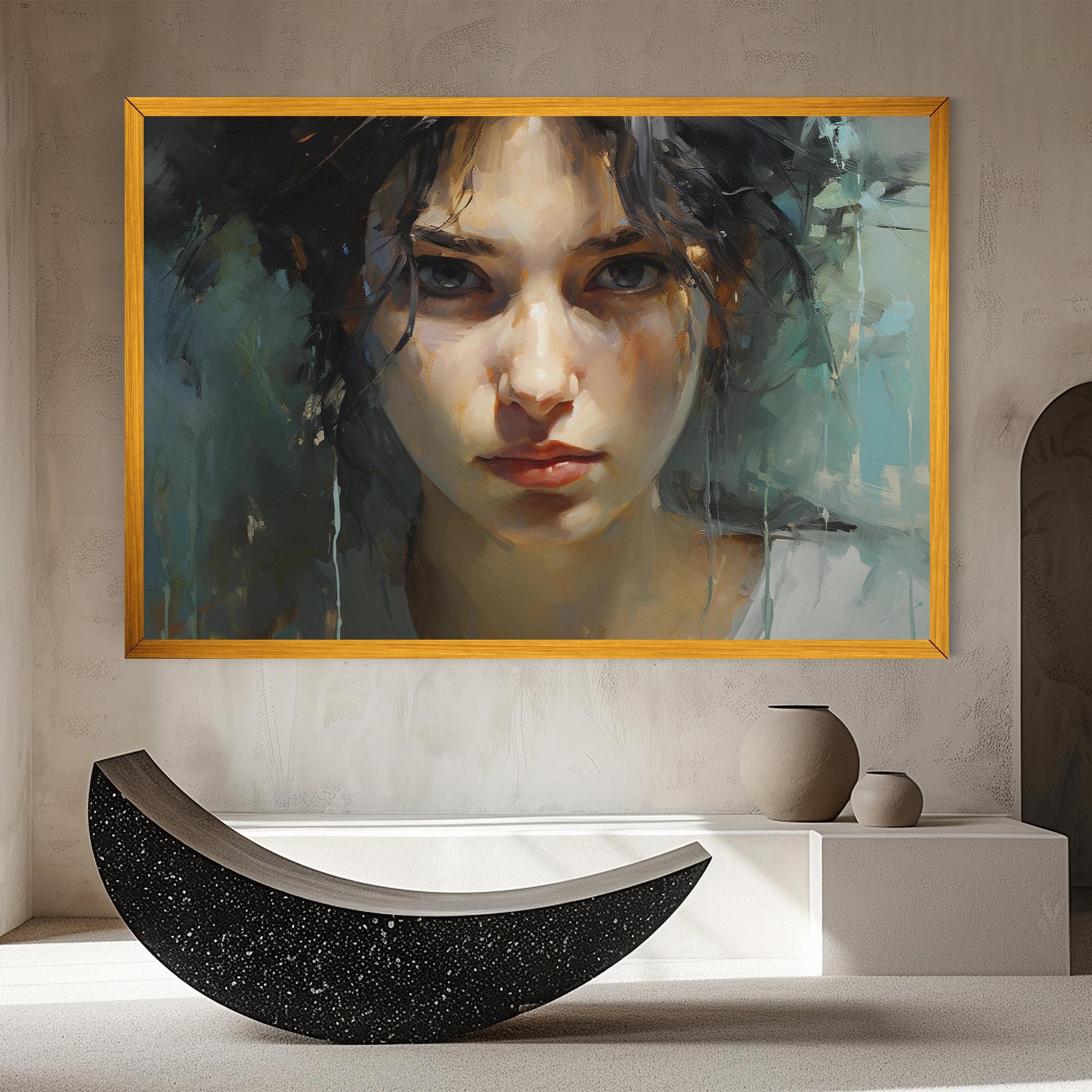 Obraz na Płótnie Intense Portrait mockup 8