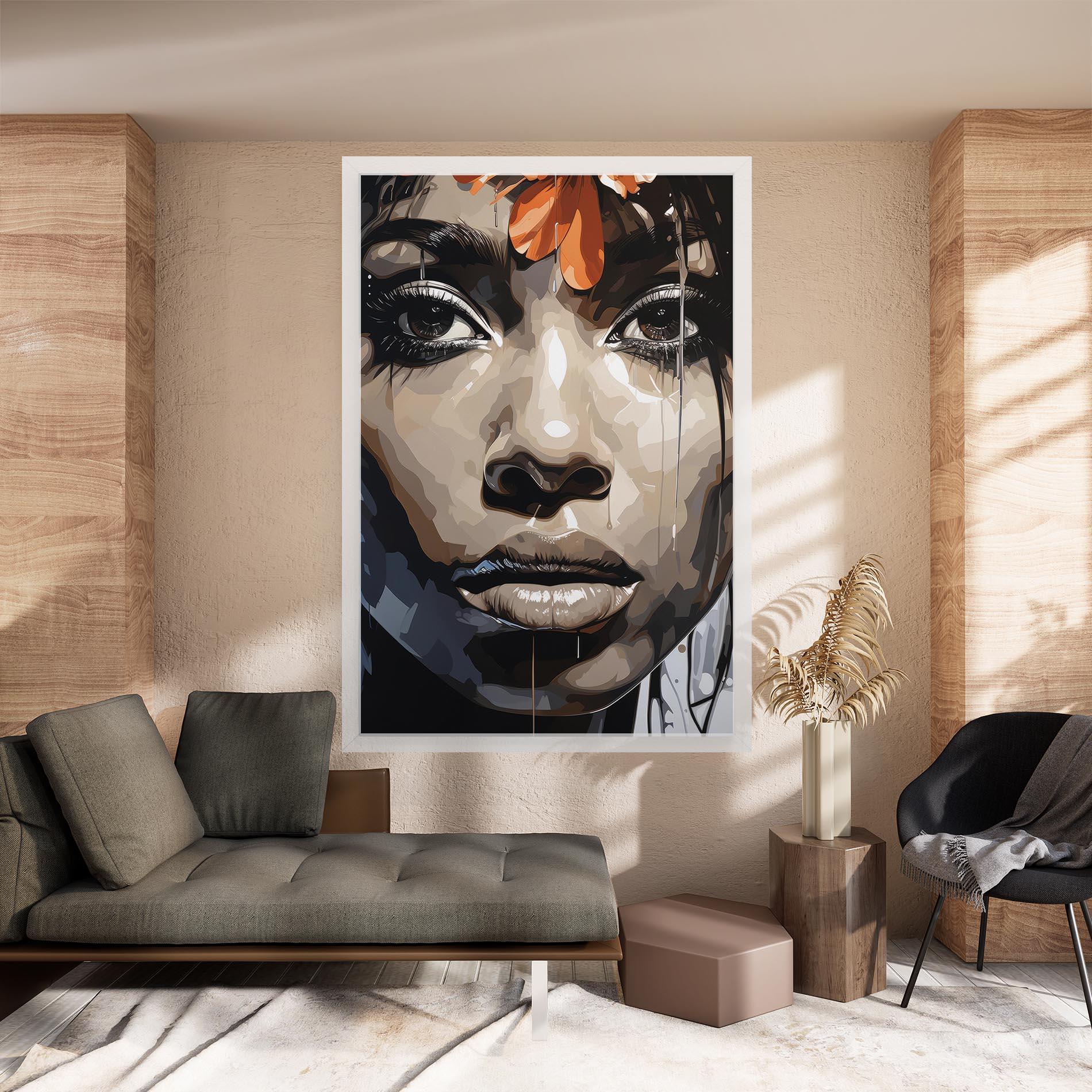 Obraz na Płótnie Pretty Girl Portrait mockup 8