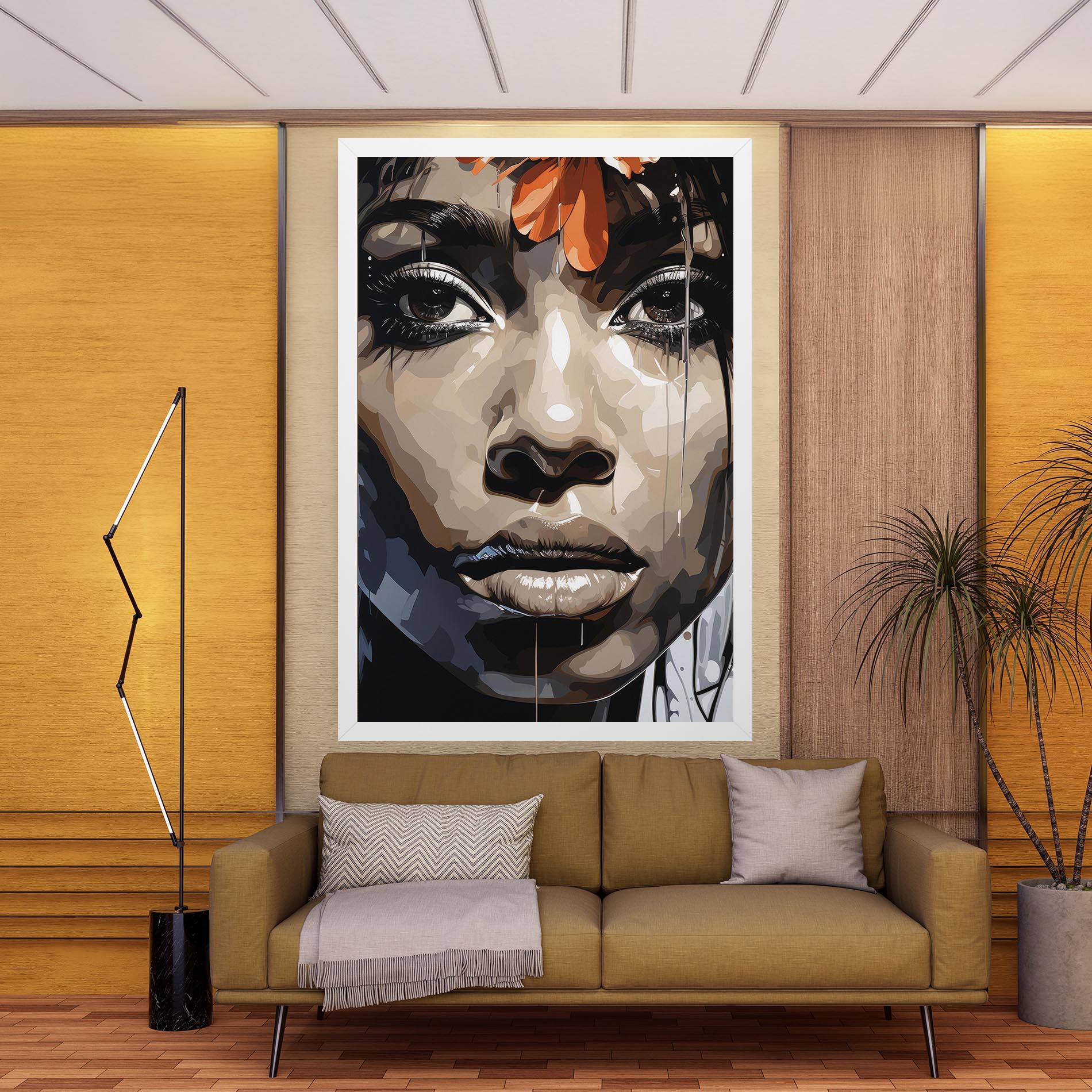 Obraz na Płótnie Pretty Girl Portrait mockup 9