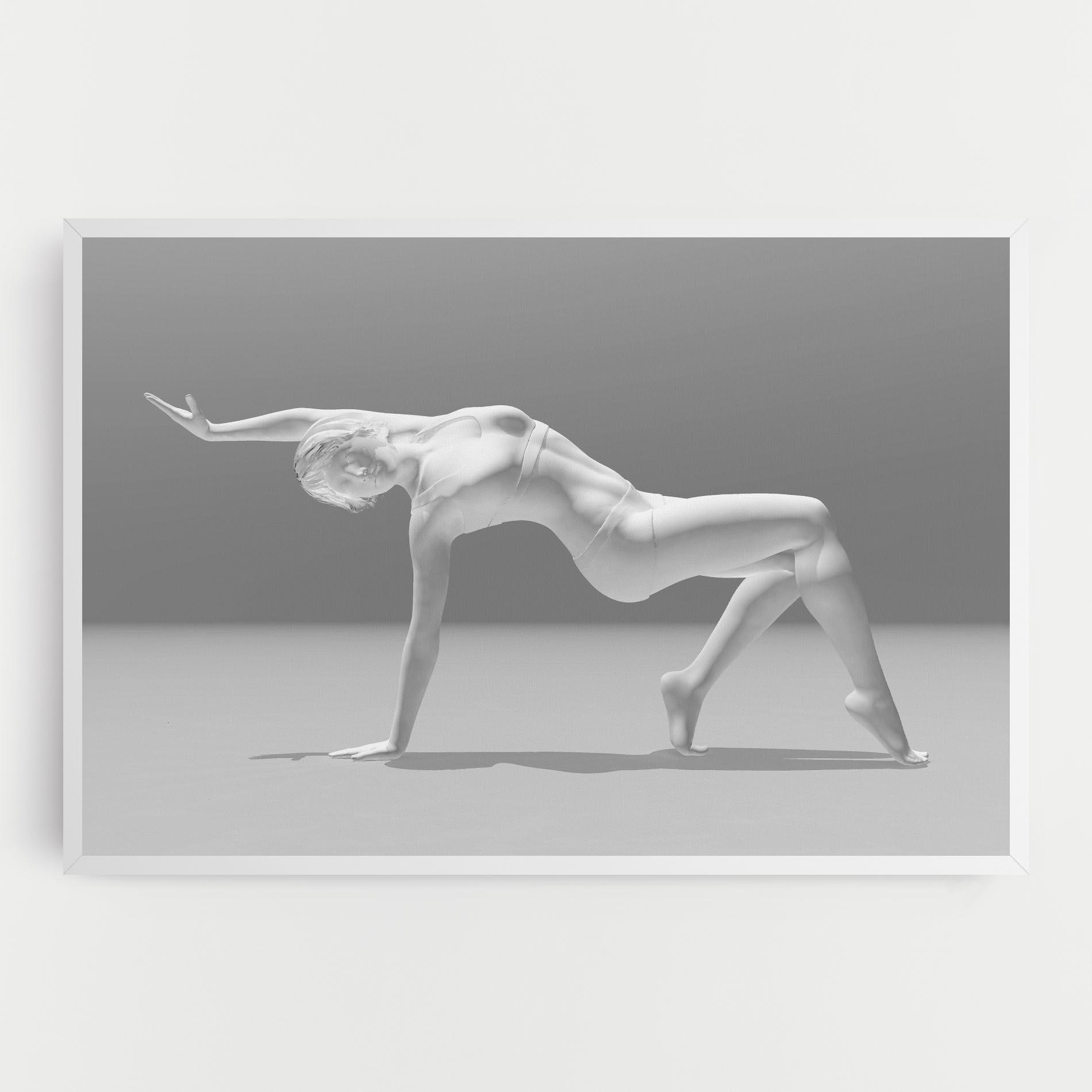 Obraz na Płótnie 3d Gymnastic Pose mockup 0