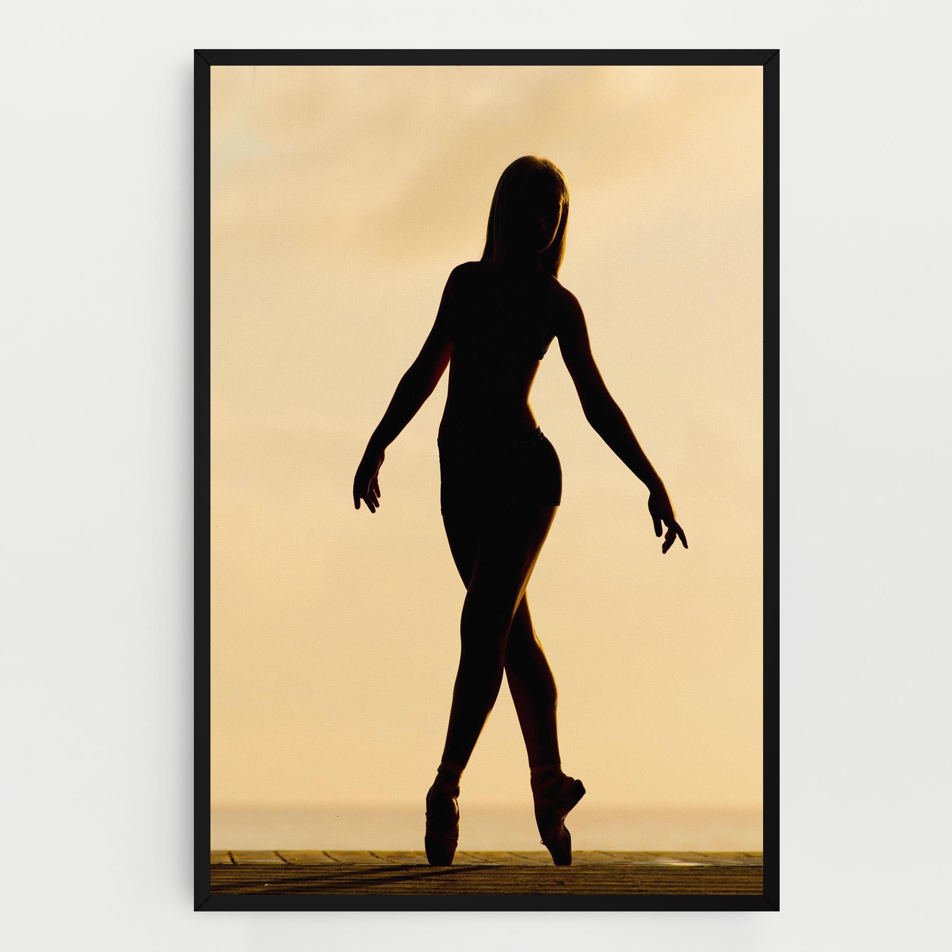 Obraz na Płótnie Ballet On Cream mockup 0