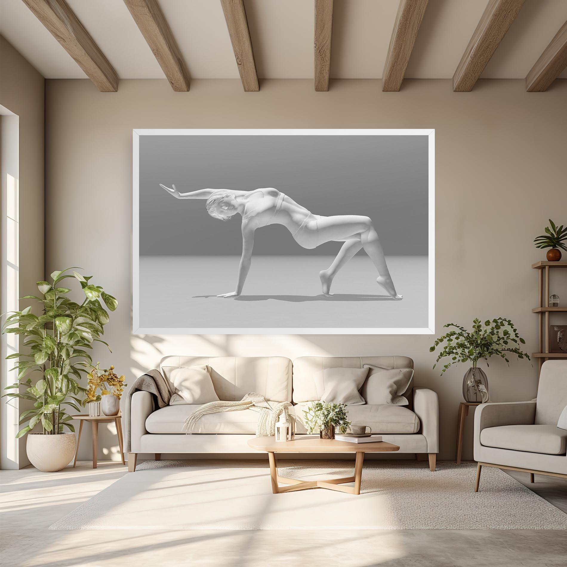 Obraz na Płótnie 3d Gymnastic Pose mockup 6