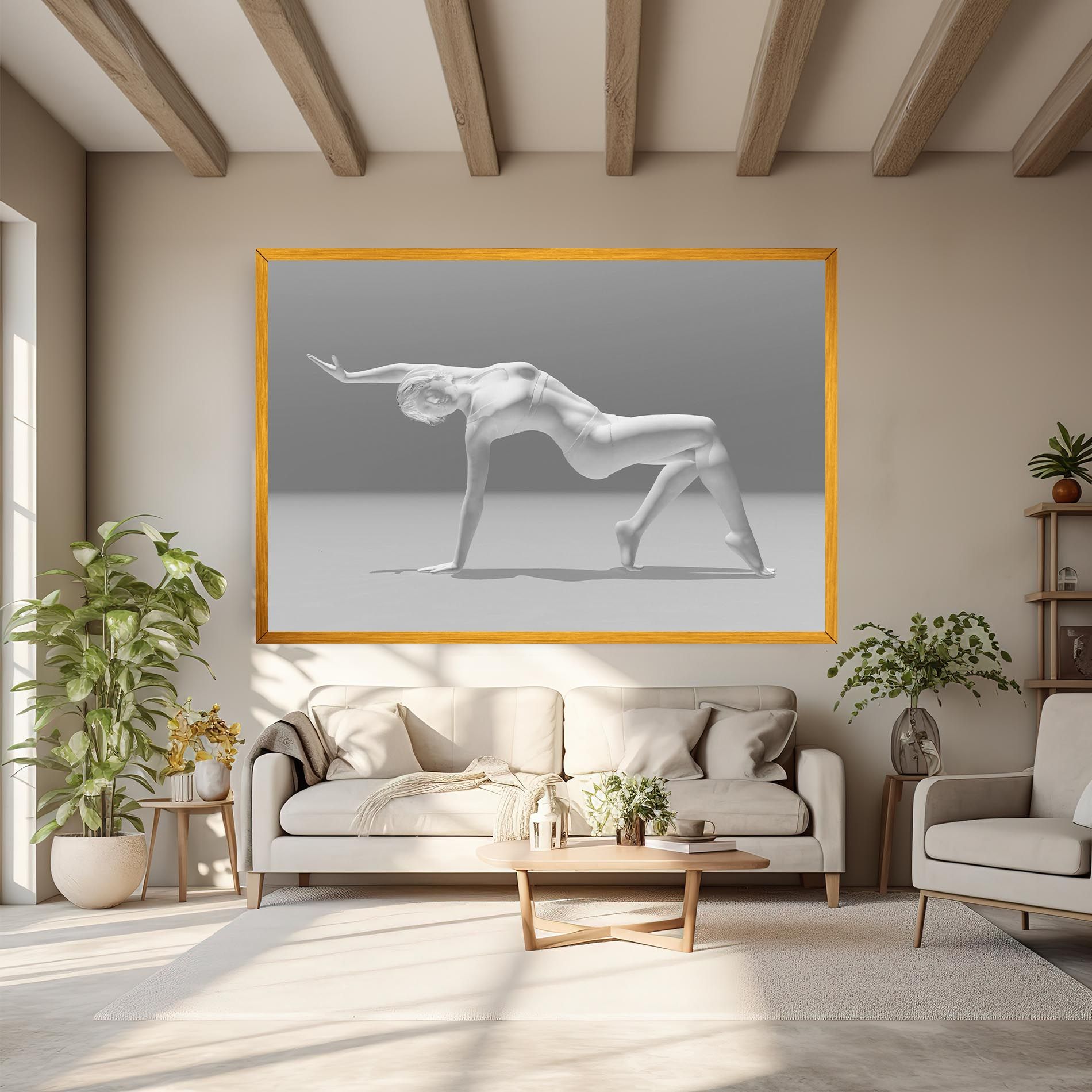 3d Gymnastic Pose mockup 6