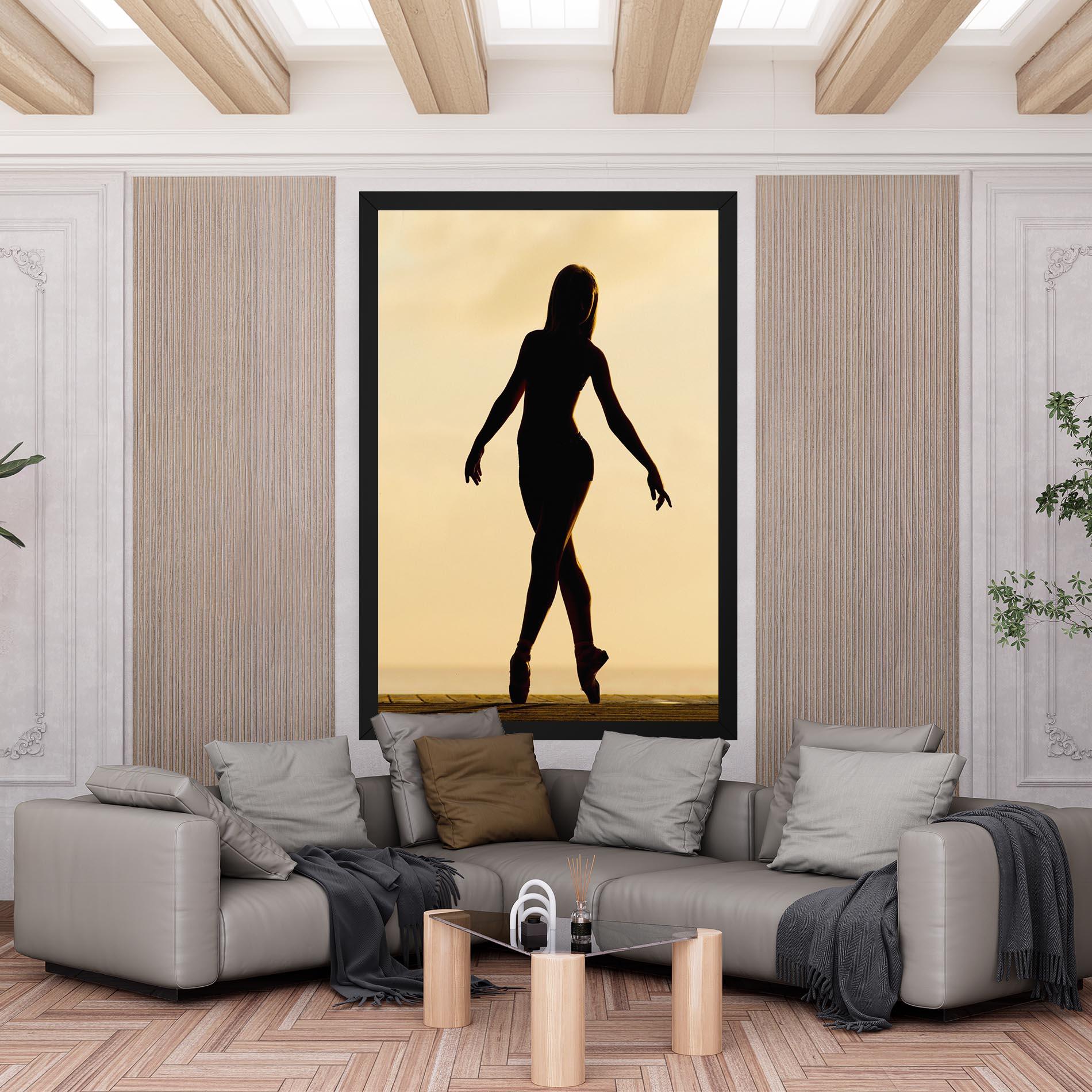 Obraz na Płótnie Ballet On Cream mockup 6