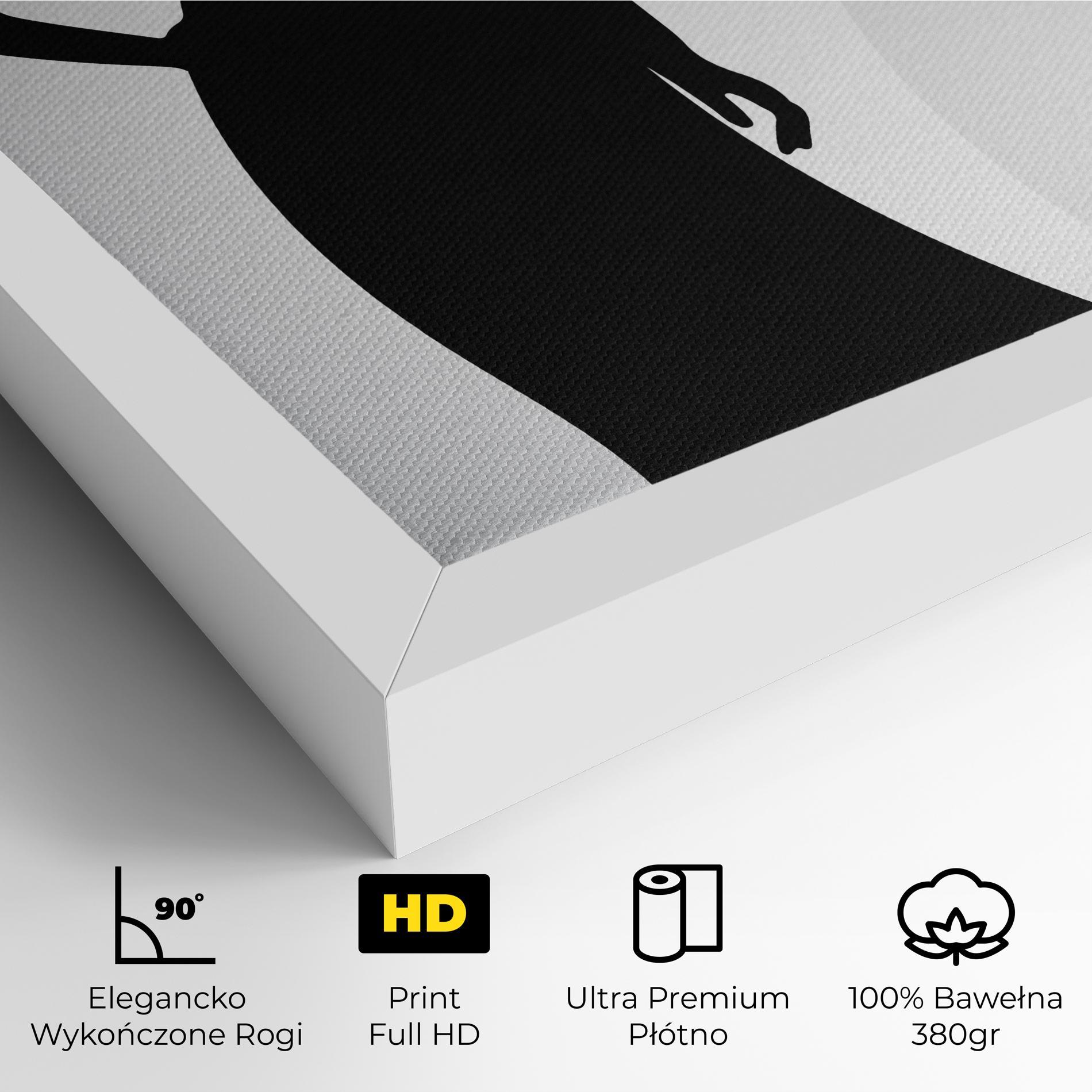 Obraz na Płótnie Silhouette Lady mockup 4