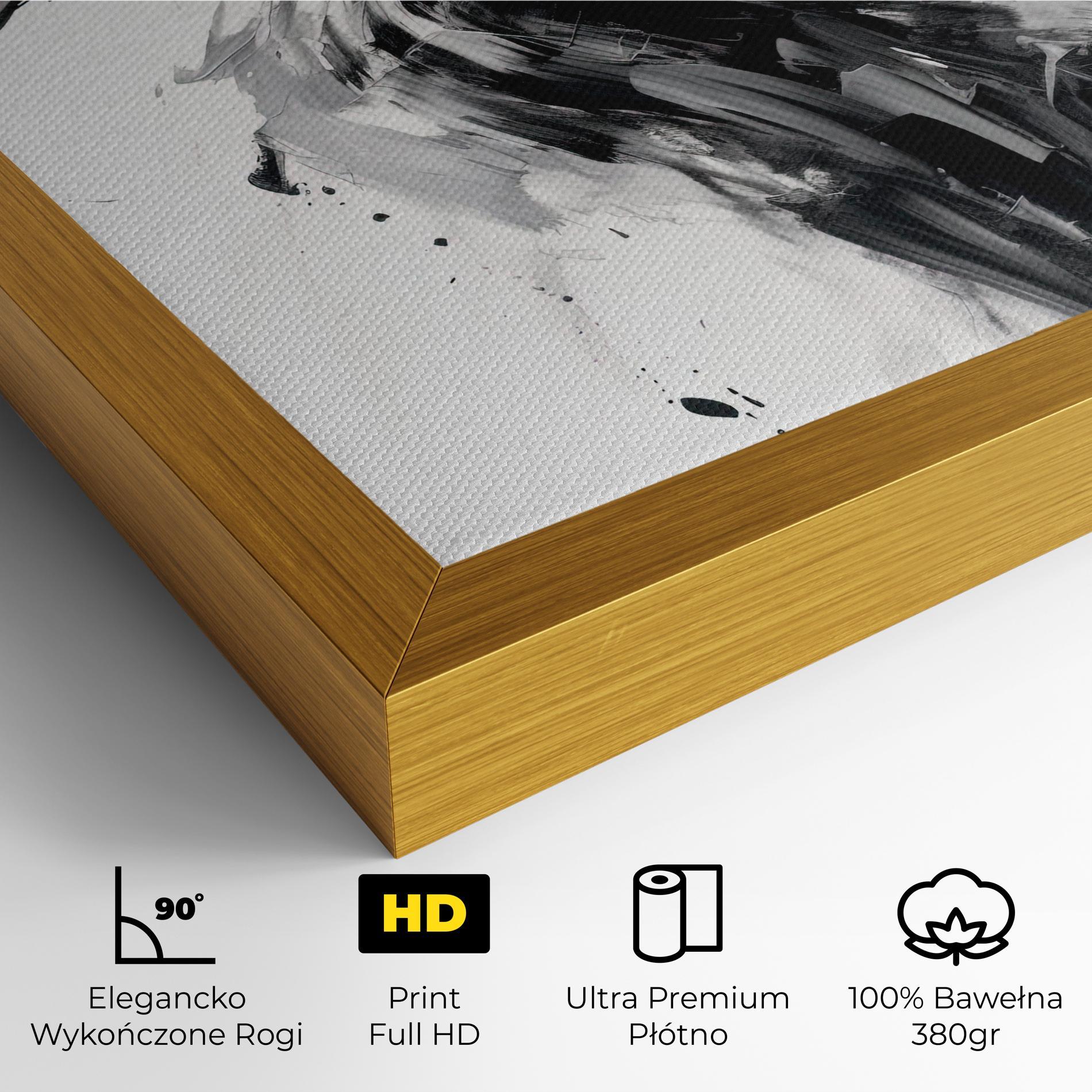 Obraz na Płótnie Black Ink Woman mockup 4