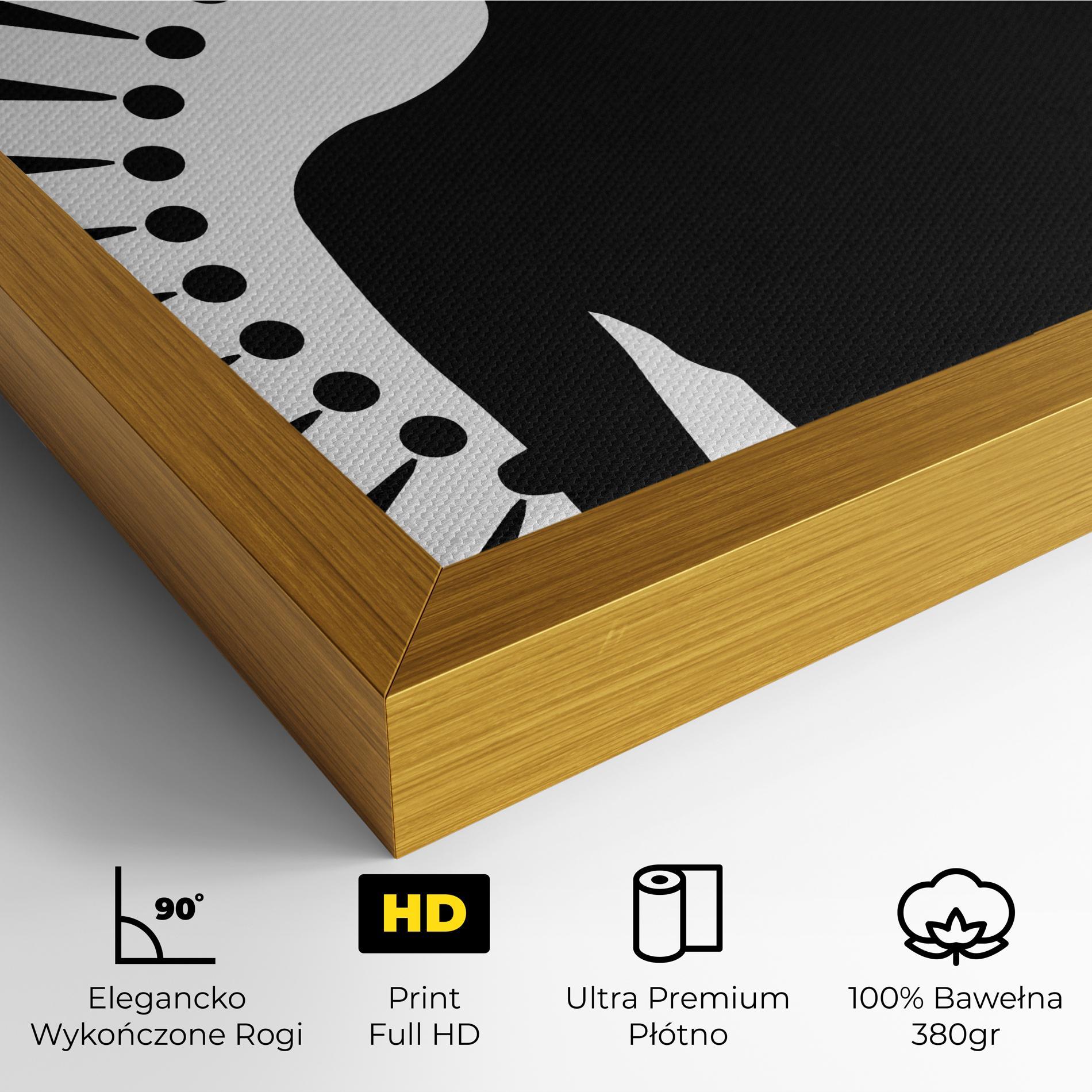 Obraz na Płótnie Black Shilouette Lady mockup 4