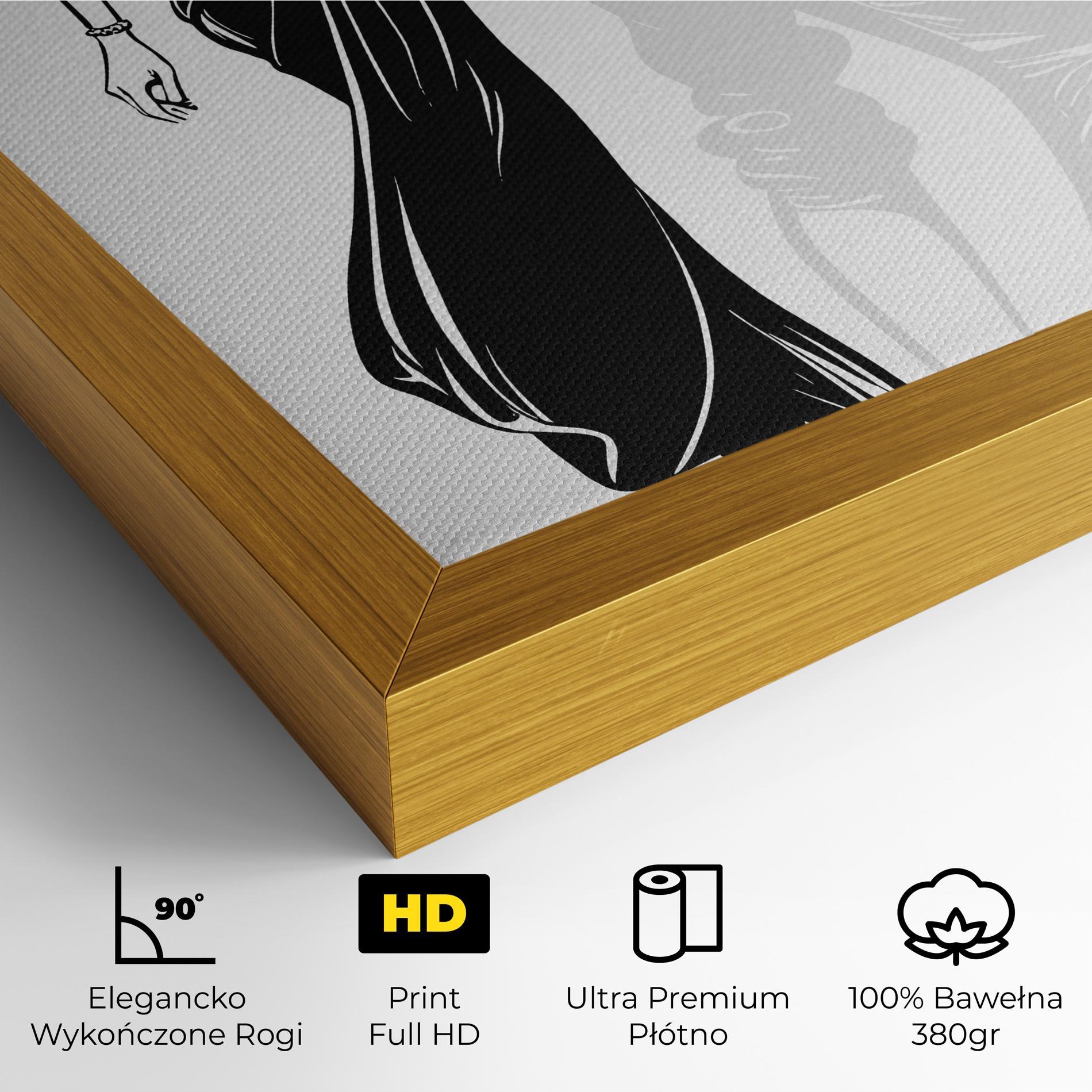 Obraz na Płótnie Lady Shilouette mockup 4