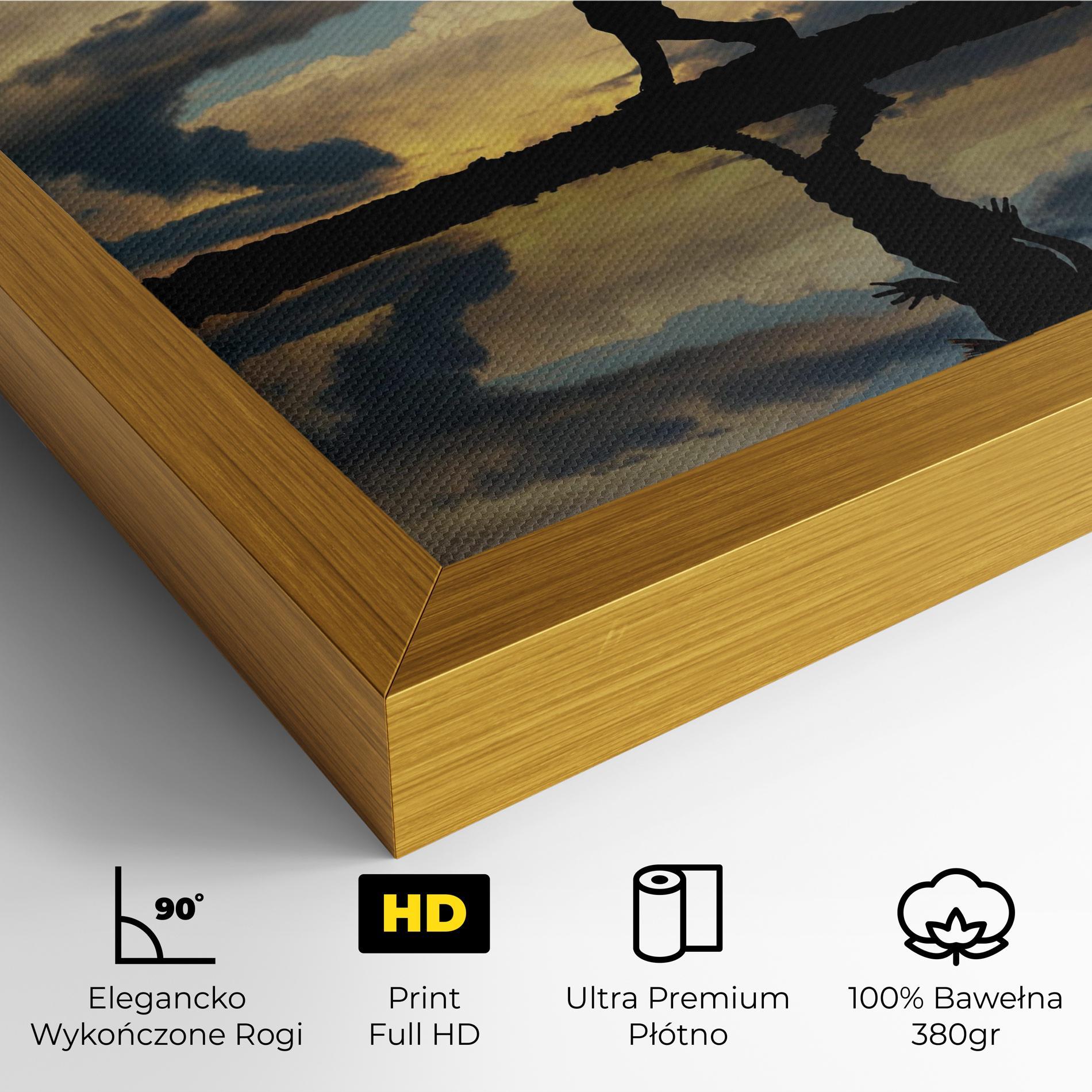 Obraz na Płótnie Little Girl Jumping mockup 4