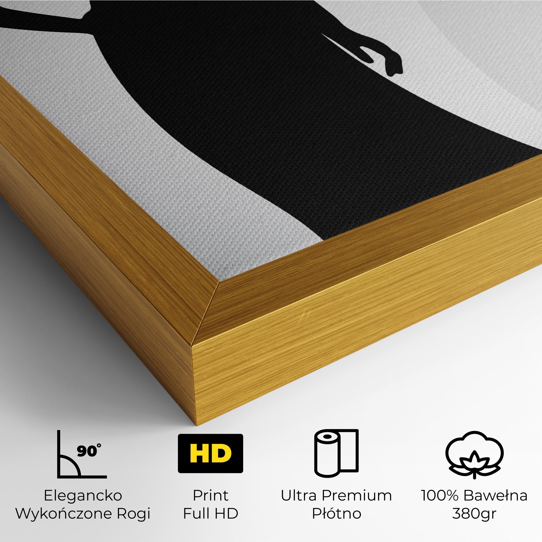 Obraz na Płótnie Silhouette Lady mockup 4