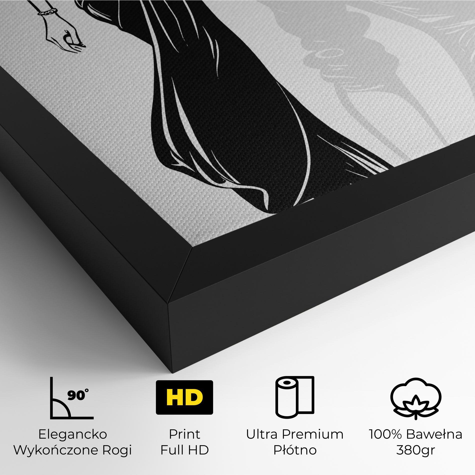 Obraz na Płótnie Lady Shilouette mockup 4