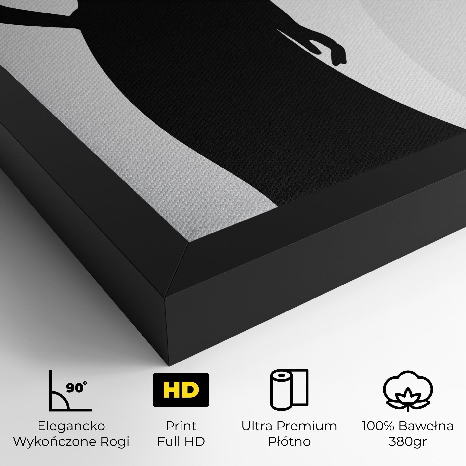 Obraz na Płótnie Silhouette Lady mockup 4