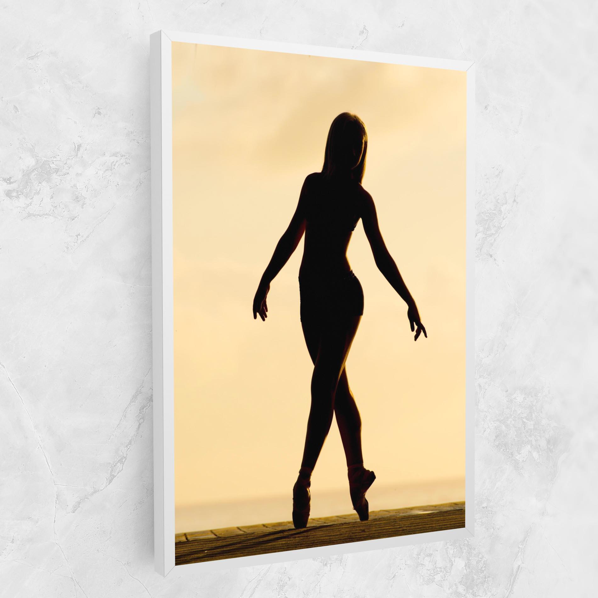 Obraz na Płótnie Ballet On Cream mockup 1