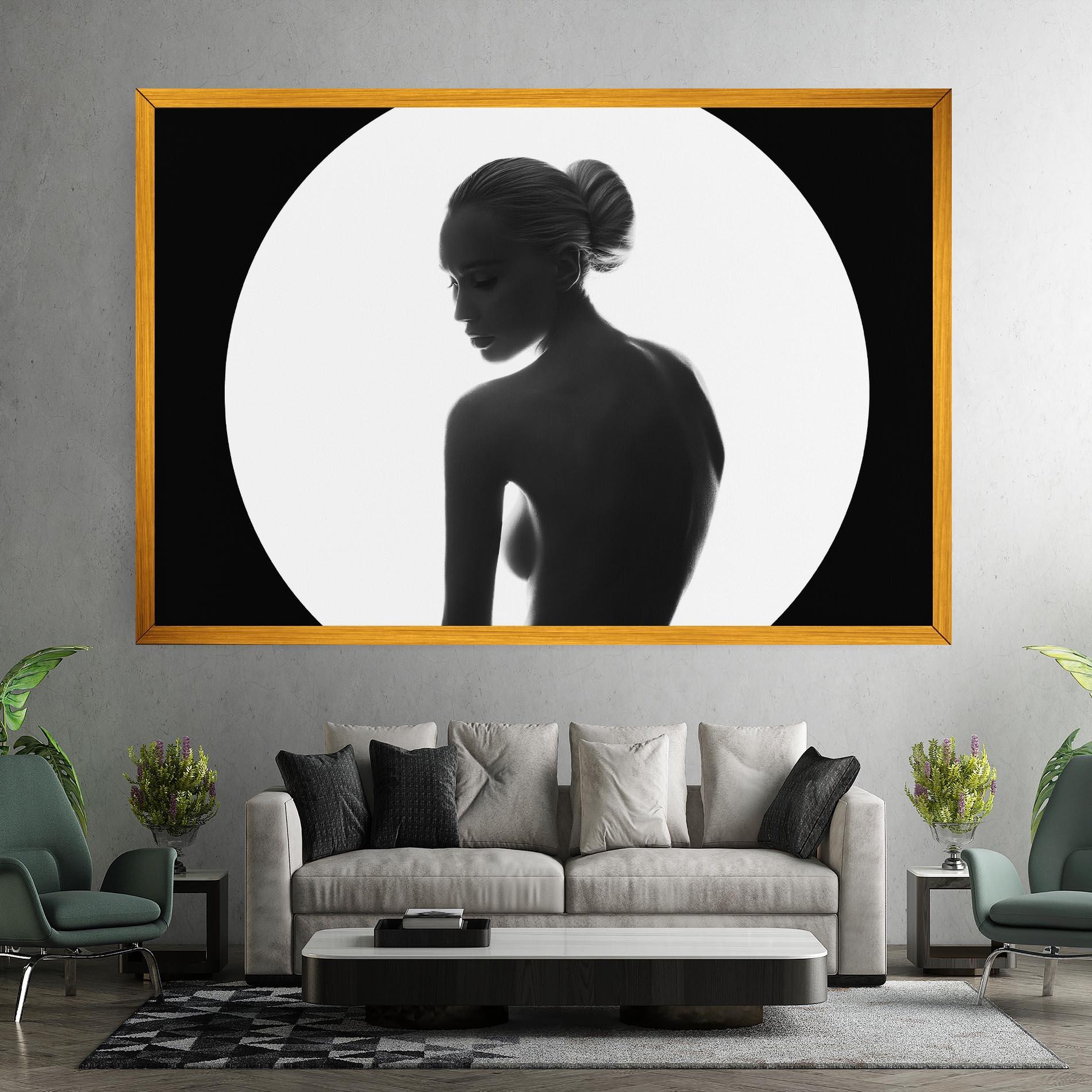 Obraz na Płótnie Woman Body Circle mockup 7