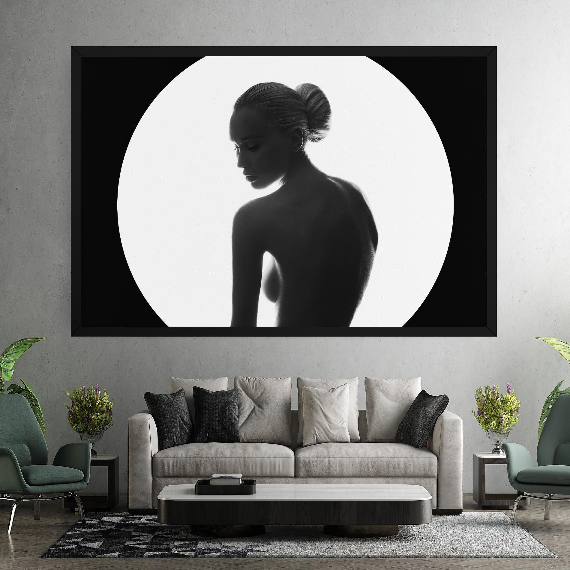 Obraz na Płótnie Woman Body Circle mockup 7