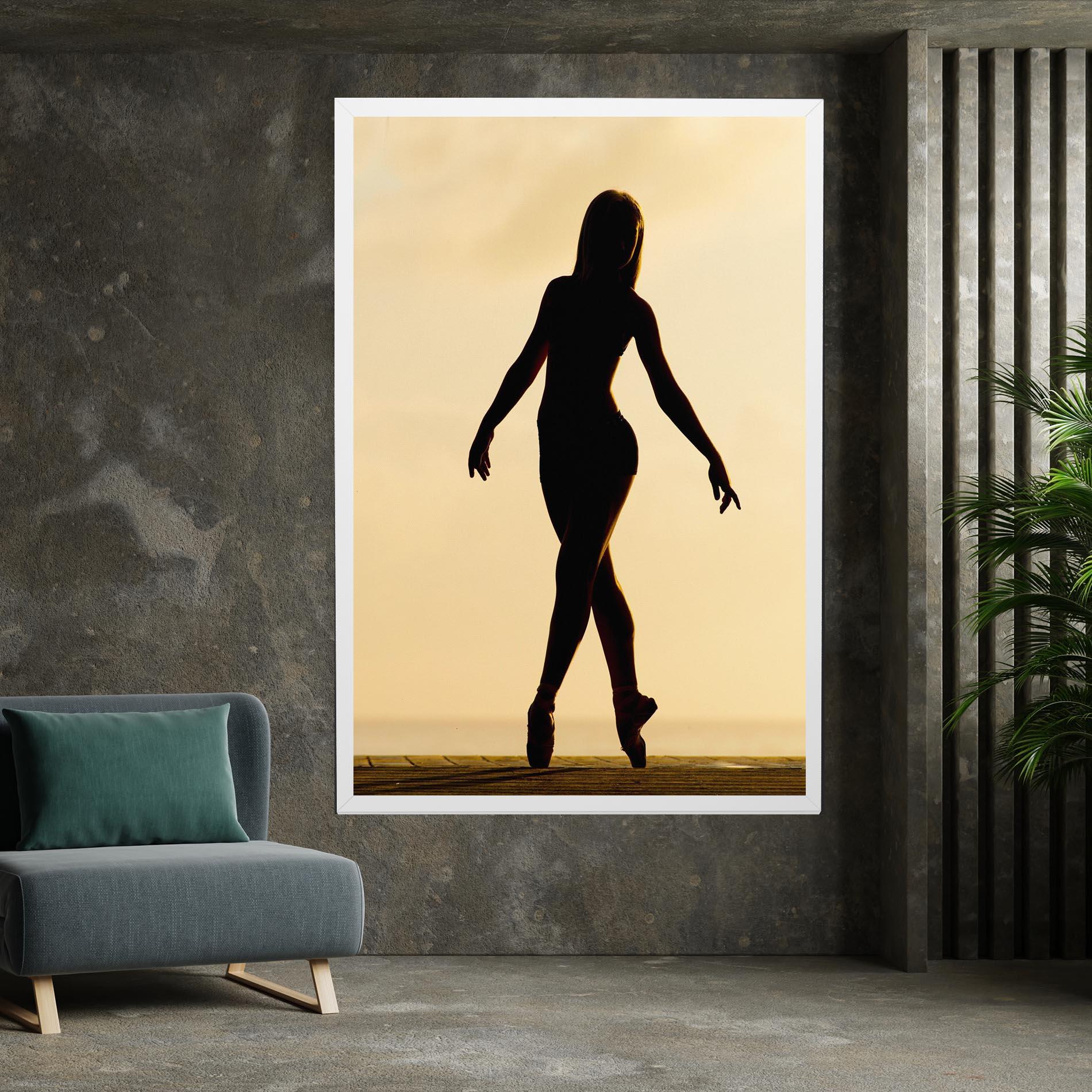 Obraz na Płótnie Ballet On Cream mockup 7