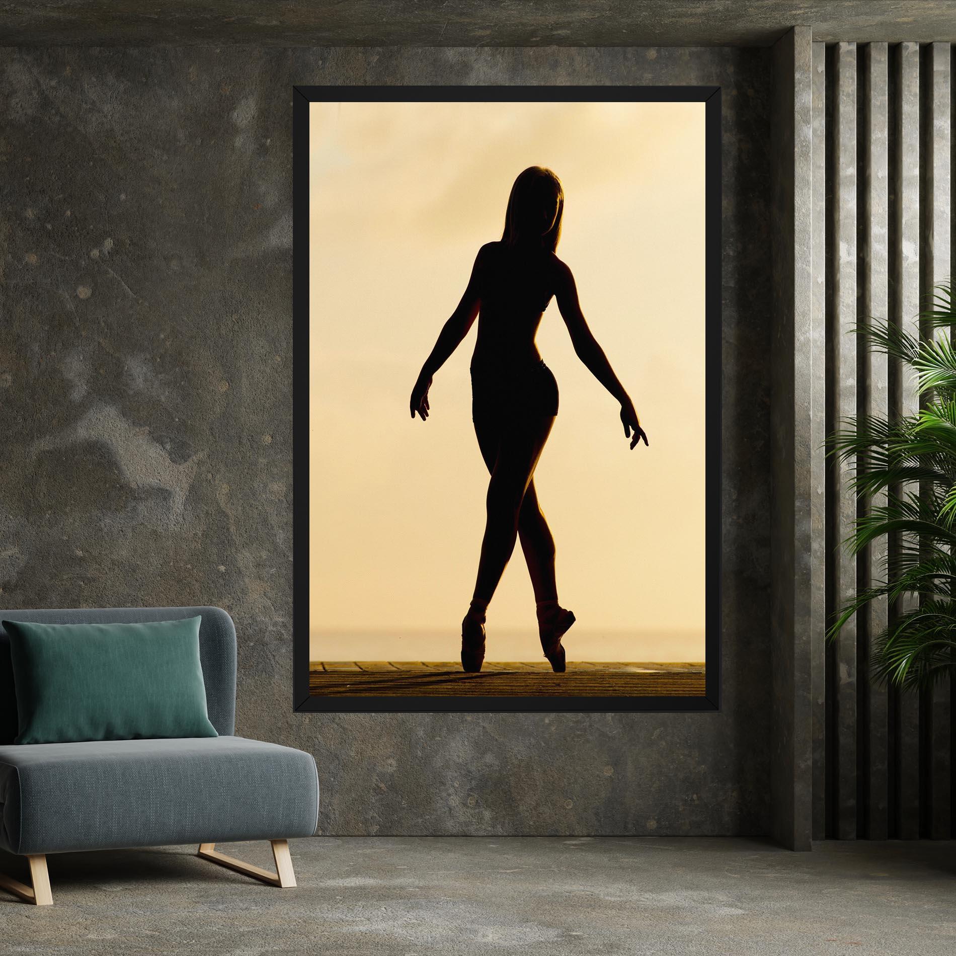 Obraz na Płótnie Ballet On Cream mockup 7