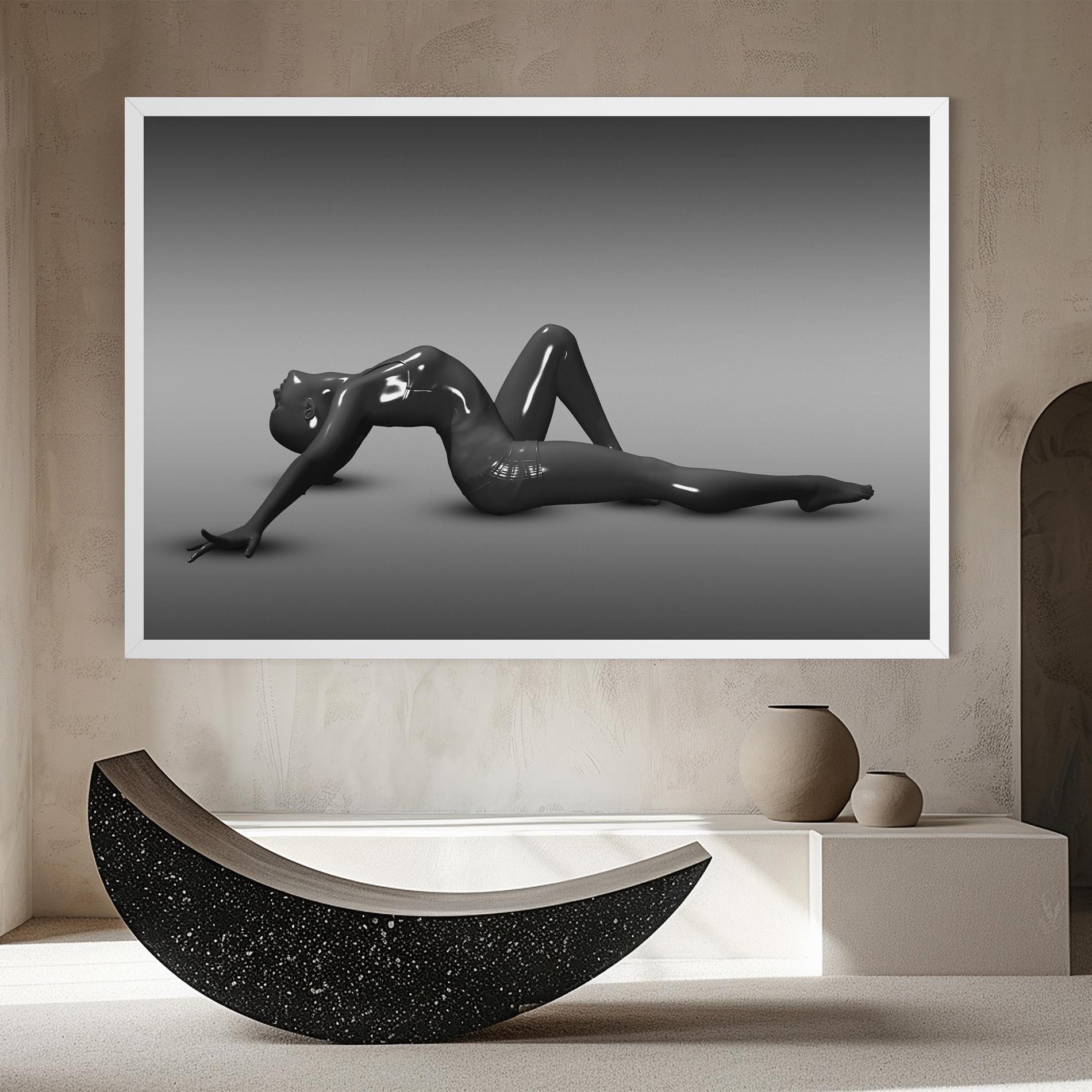 Obraz na Płótnie 3d Black Female mockup 8