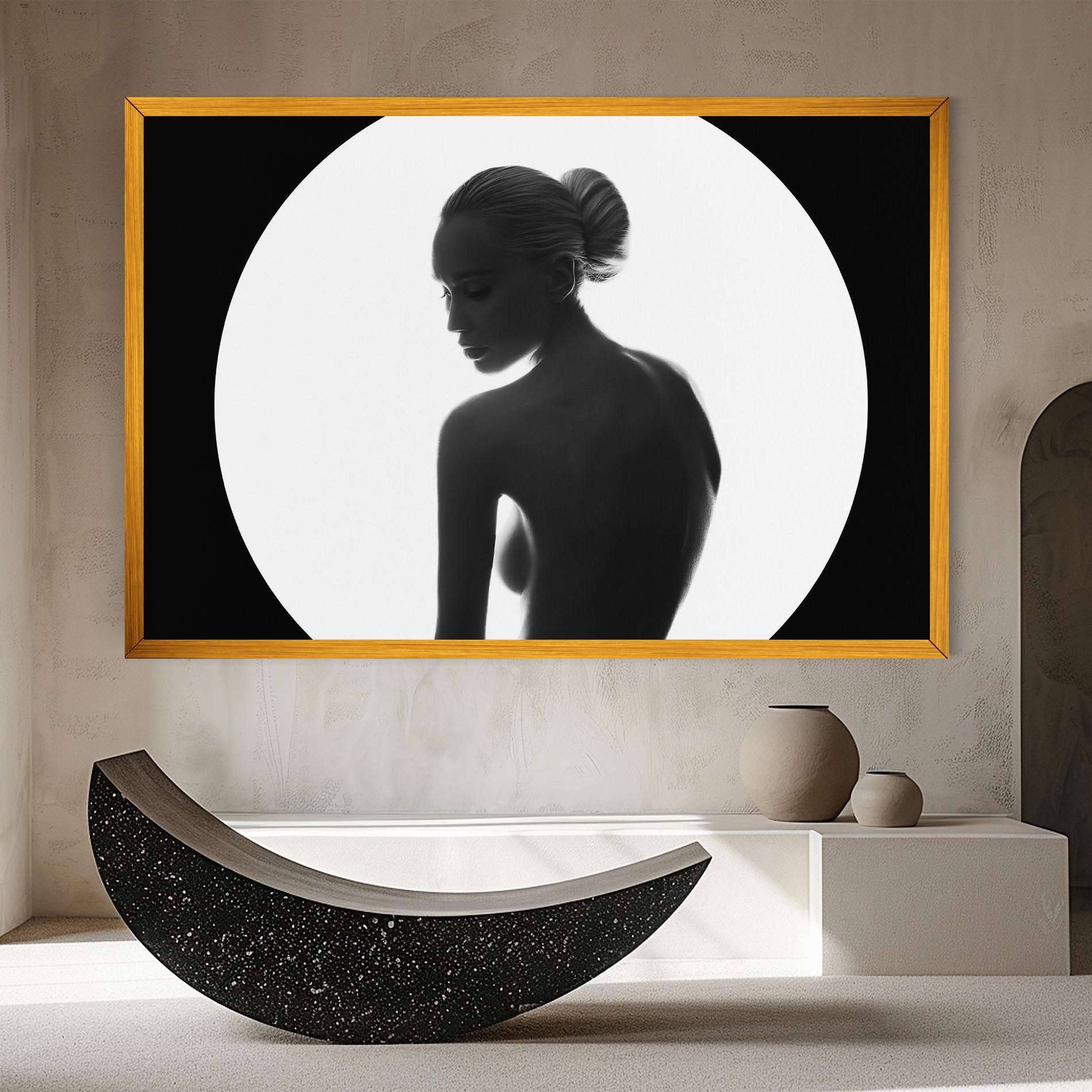 Obraz na Płótnie Woman Body Circle mockup 8