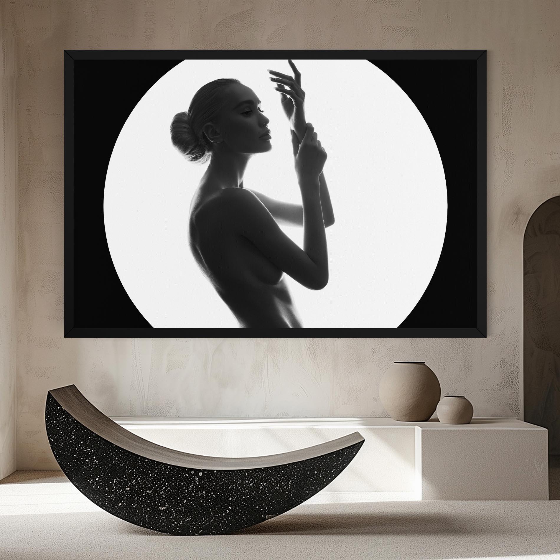 Obraz na Płótnie Circle Woman Body mockup 8