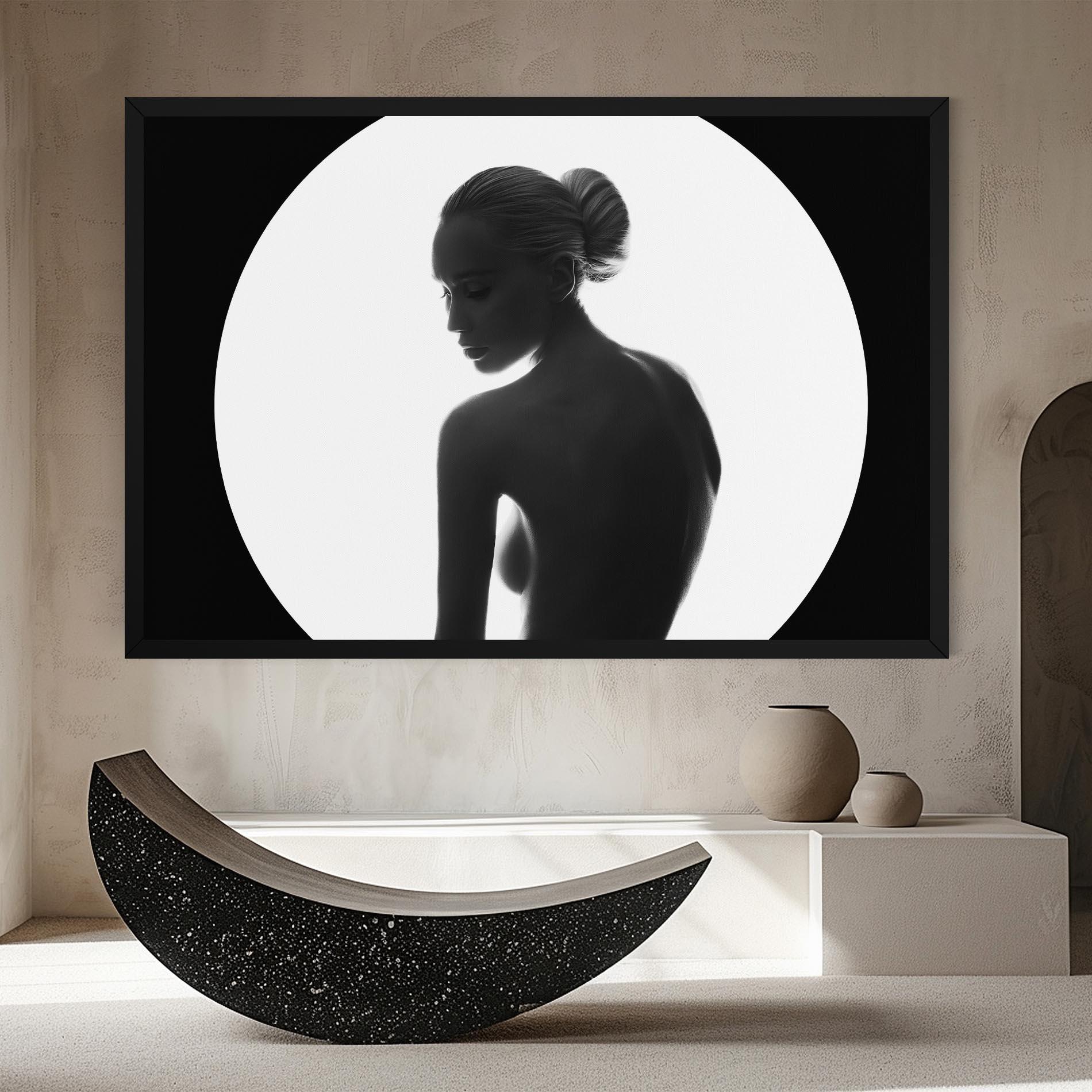 Obraz na Płótnie Woman Body Circle mockup 8