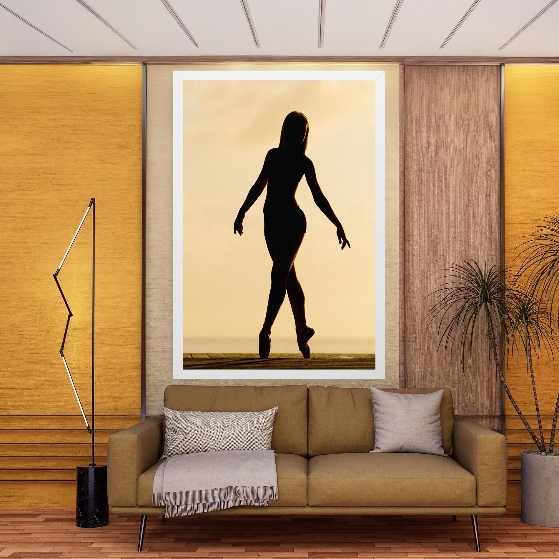 Obraz na Płótnie Ballet On Cream mockup 9