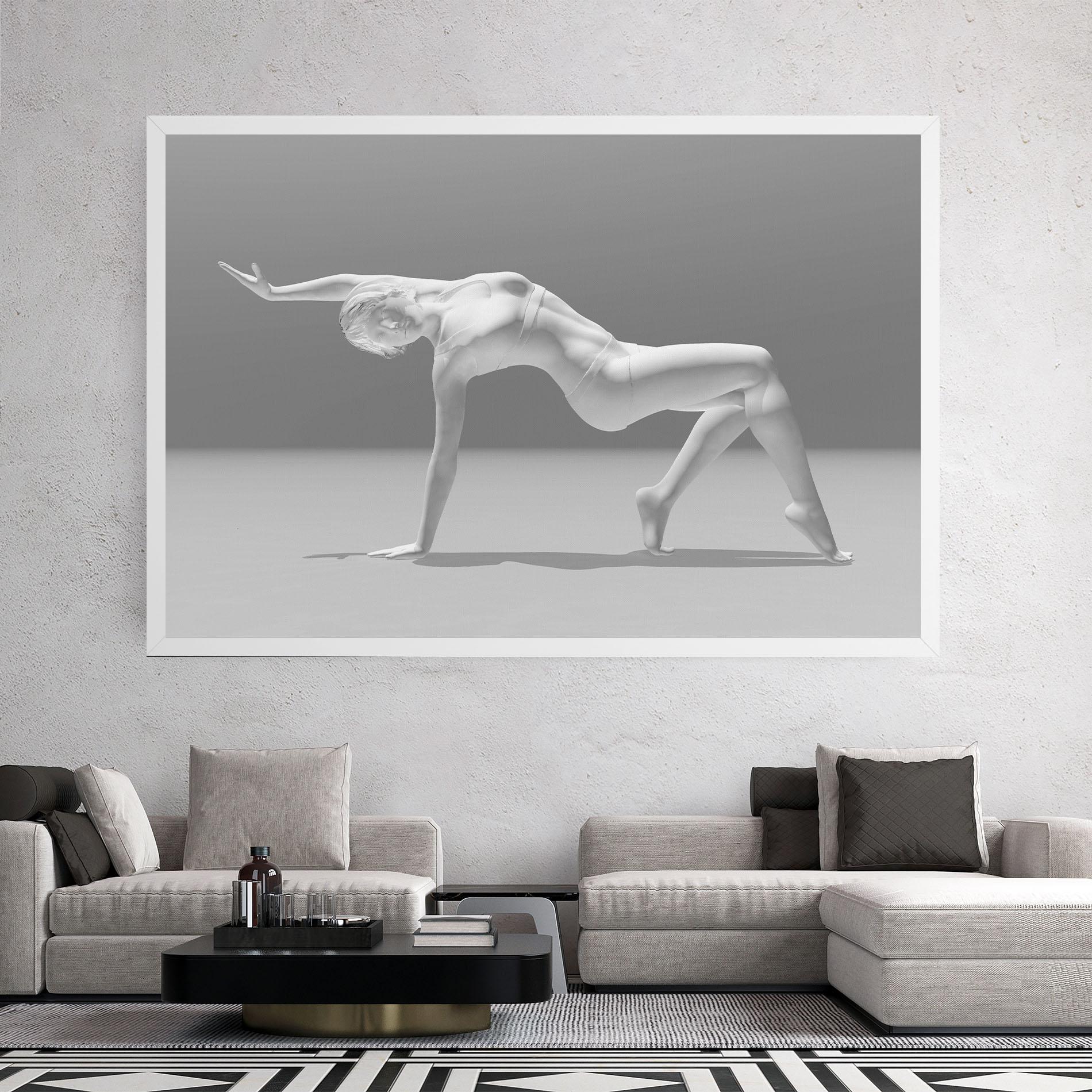 Obraz na Płótnie 3d Gymnastic Pose mockup 2