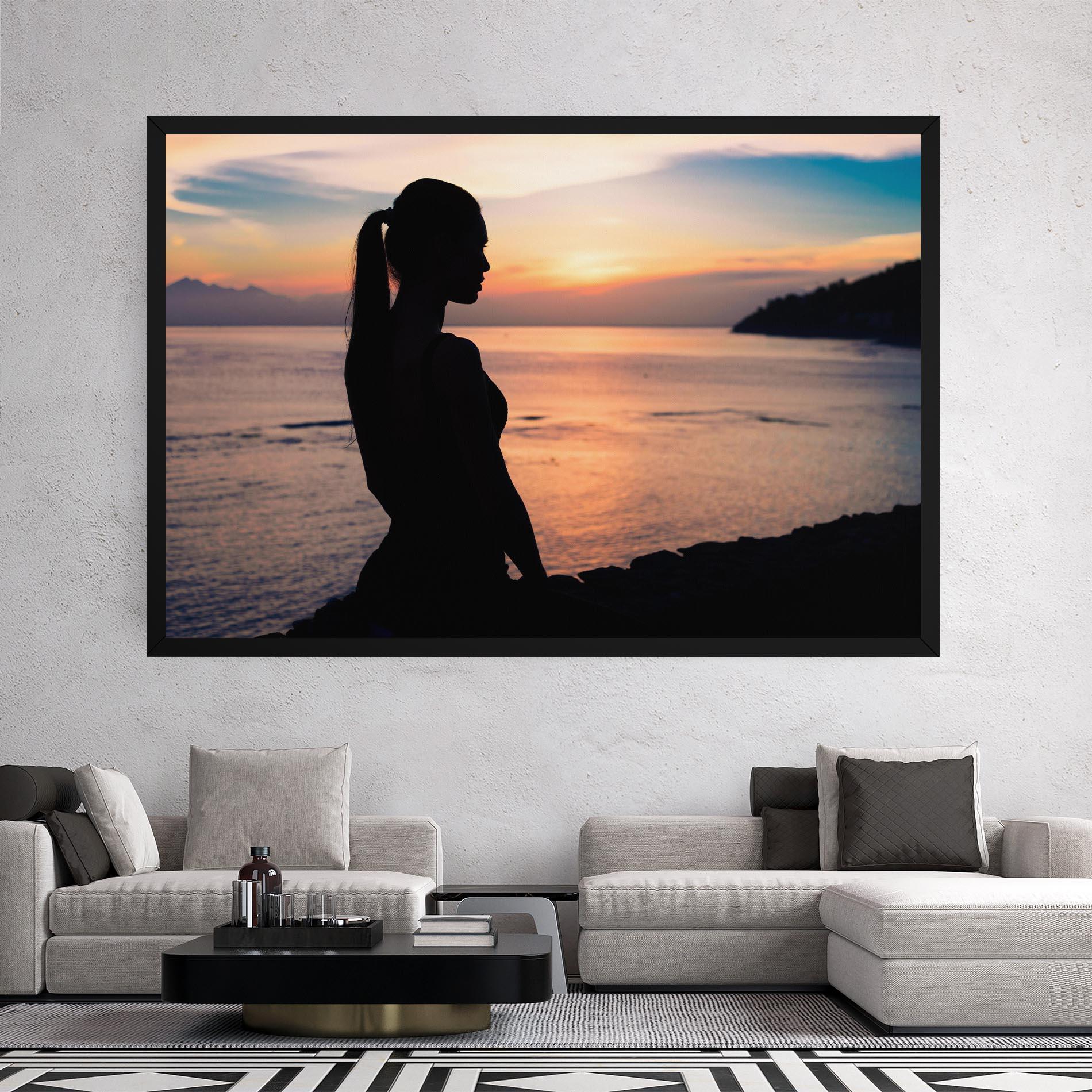 Obraz na Płótnie Beach Pretty View mockup 2