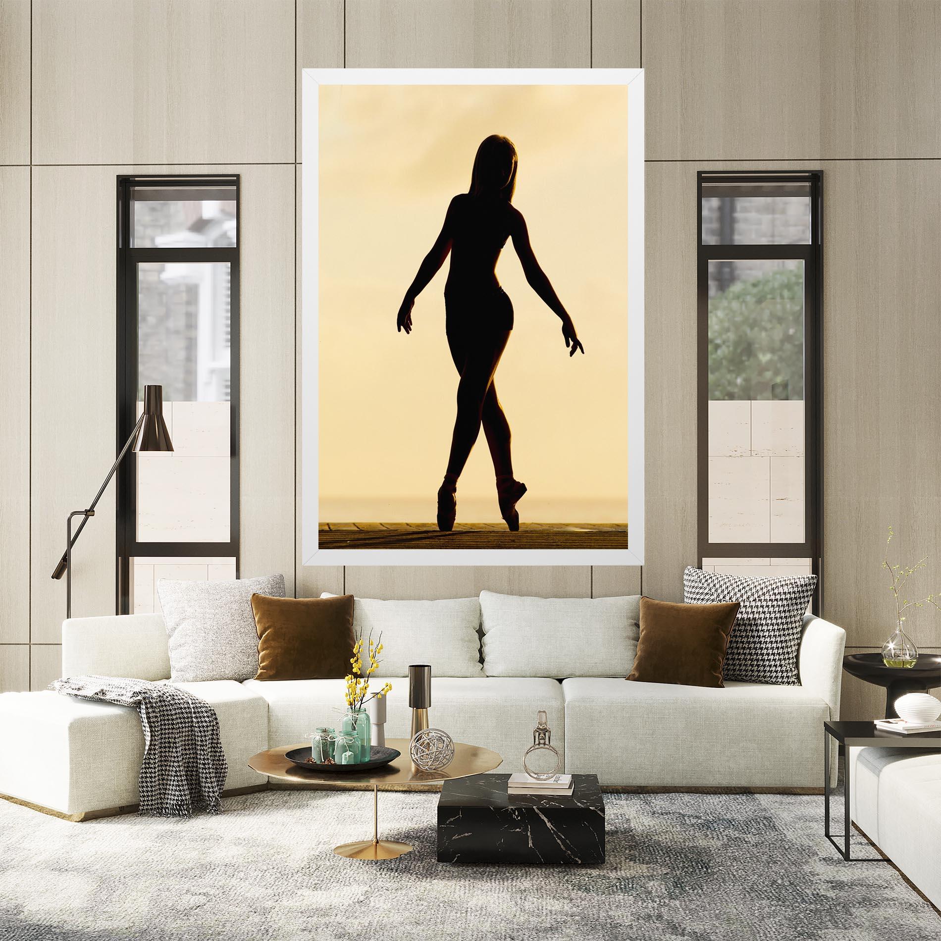 Obraz na Płótnie Ballet On Cream mockup 2