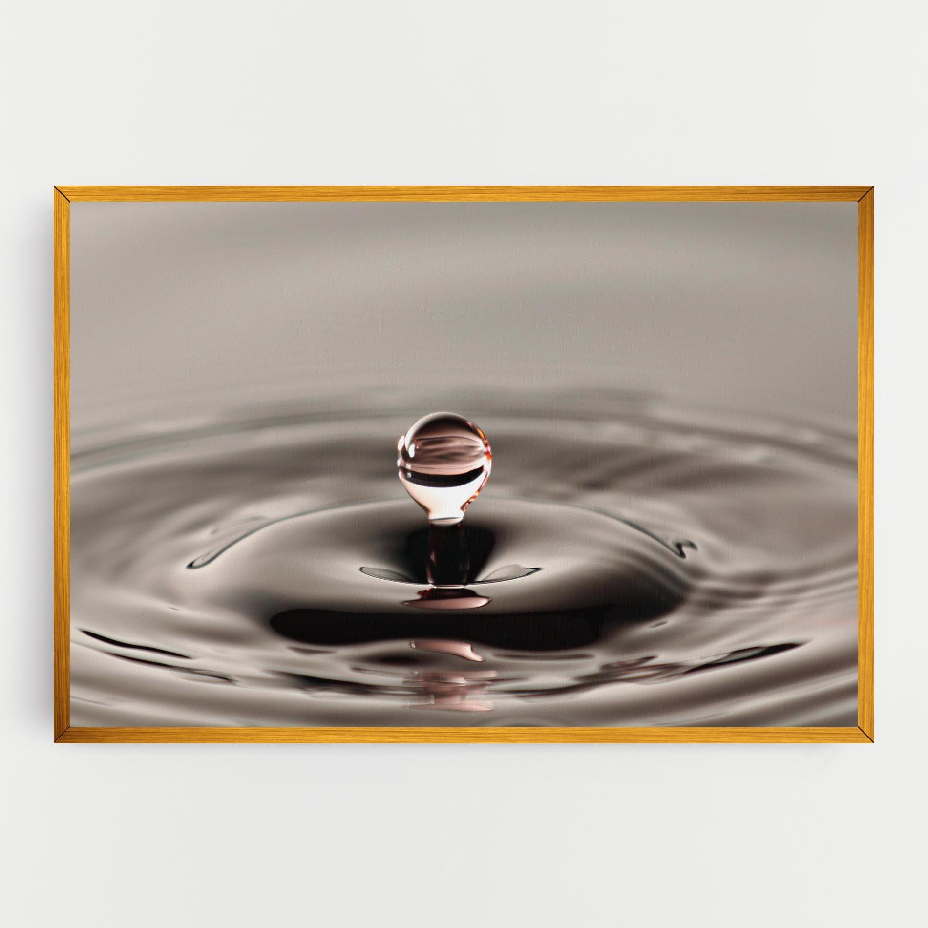 Obraz na Płótnie Close Red Water Drop mockup 0