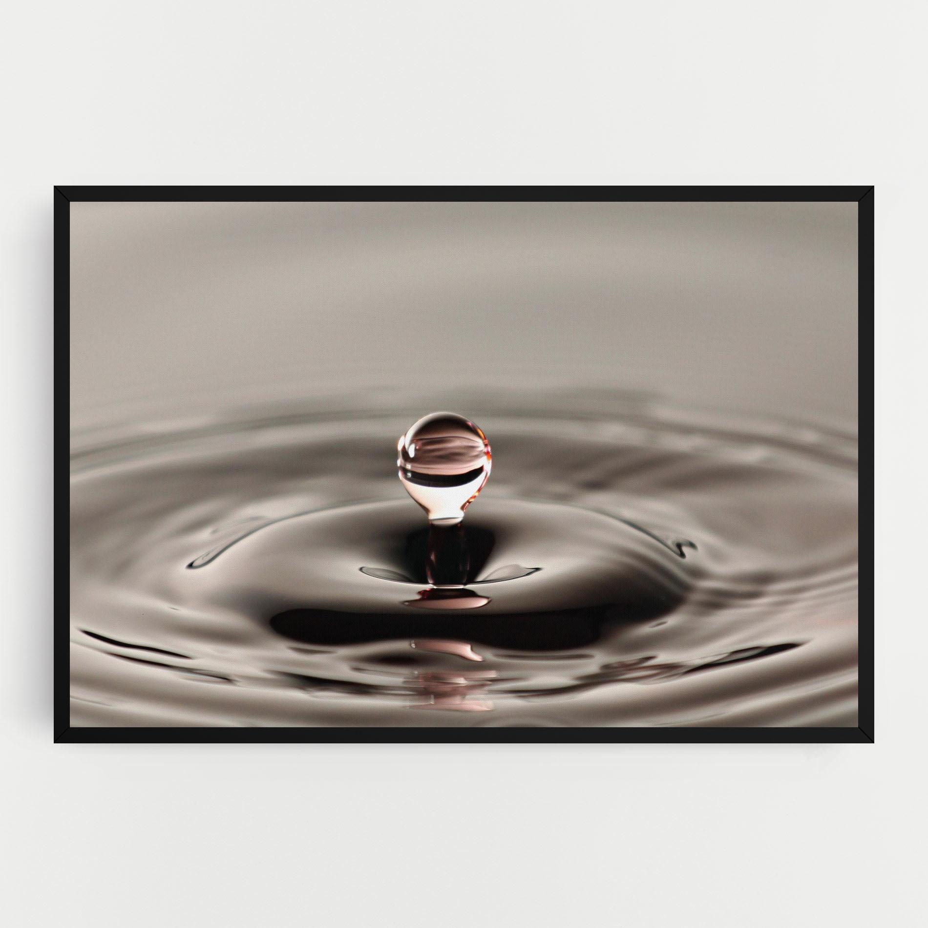 Obraz na Płótnie Close Red Water Drop mockup 0