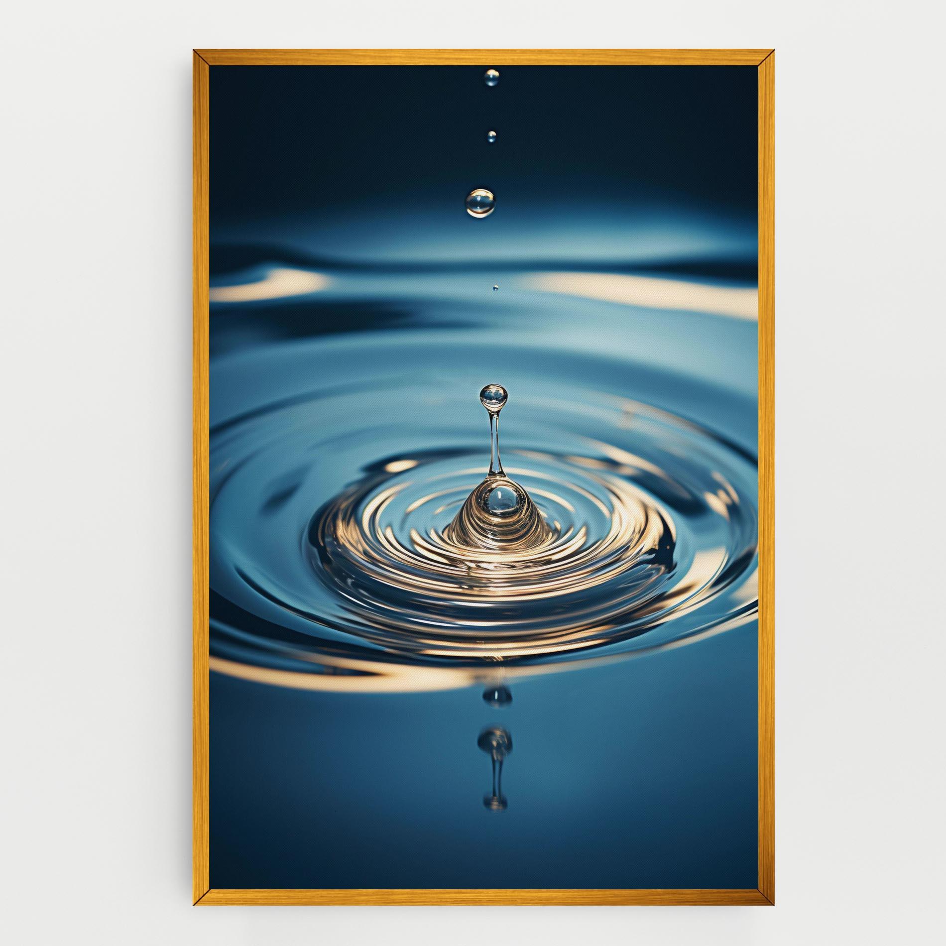 Obraz na Płótnie Cream Water Drop mockup 0