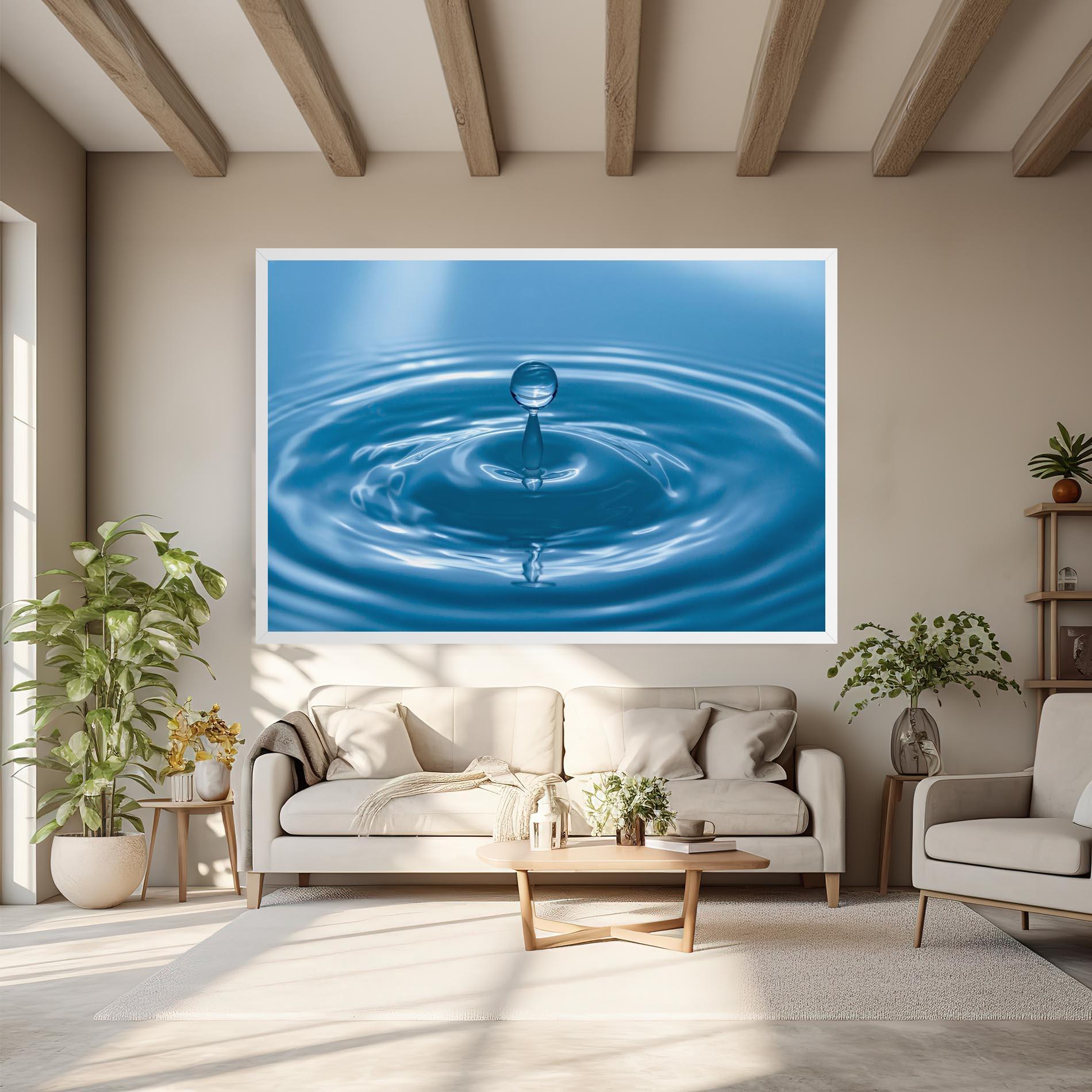 Obraz na Płótnie Drop Close Up mockup 6